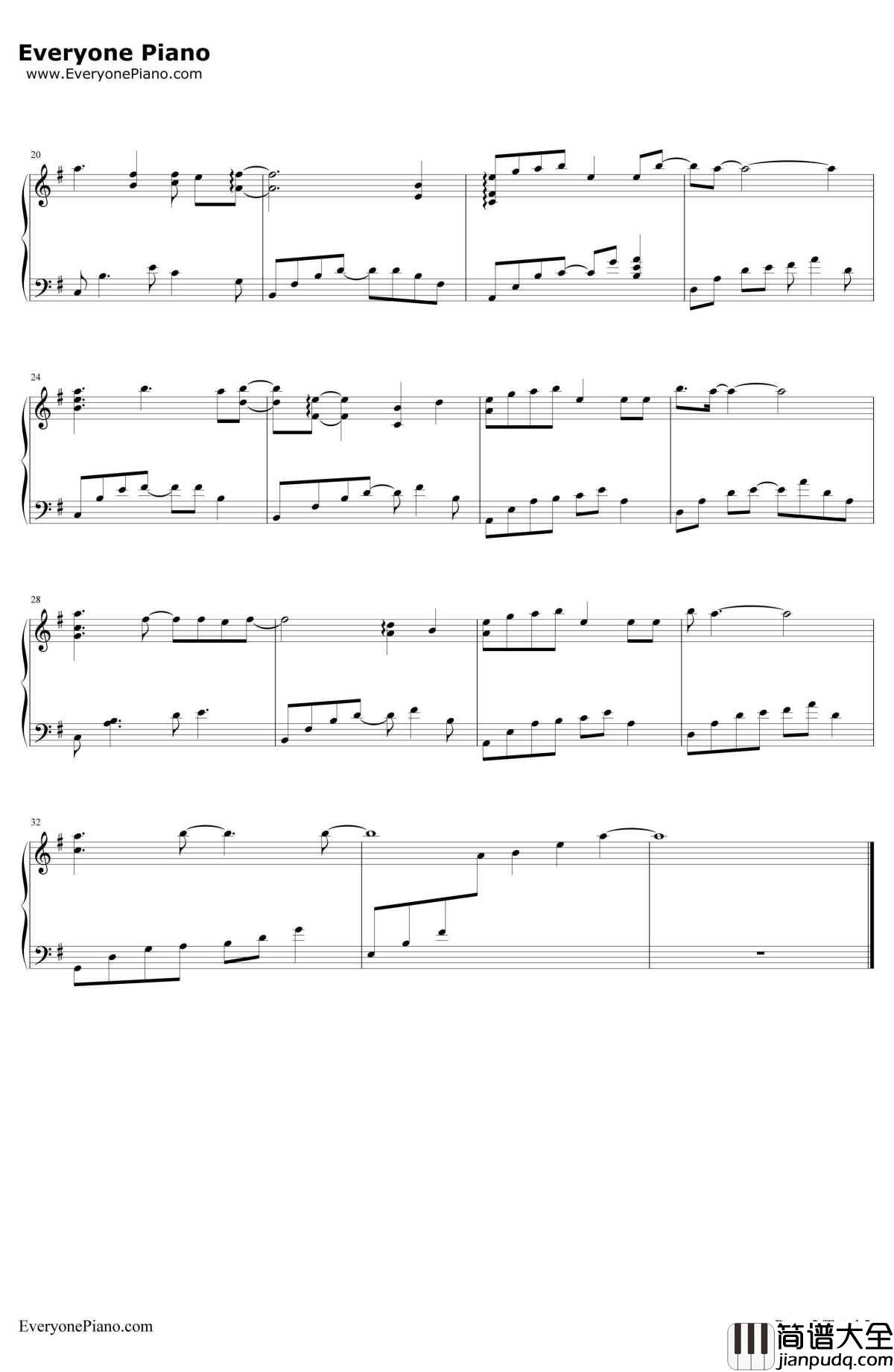 长相守钢琴谱_林海__大明宫词_OST