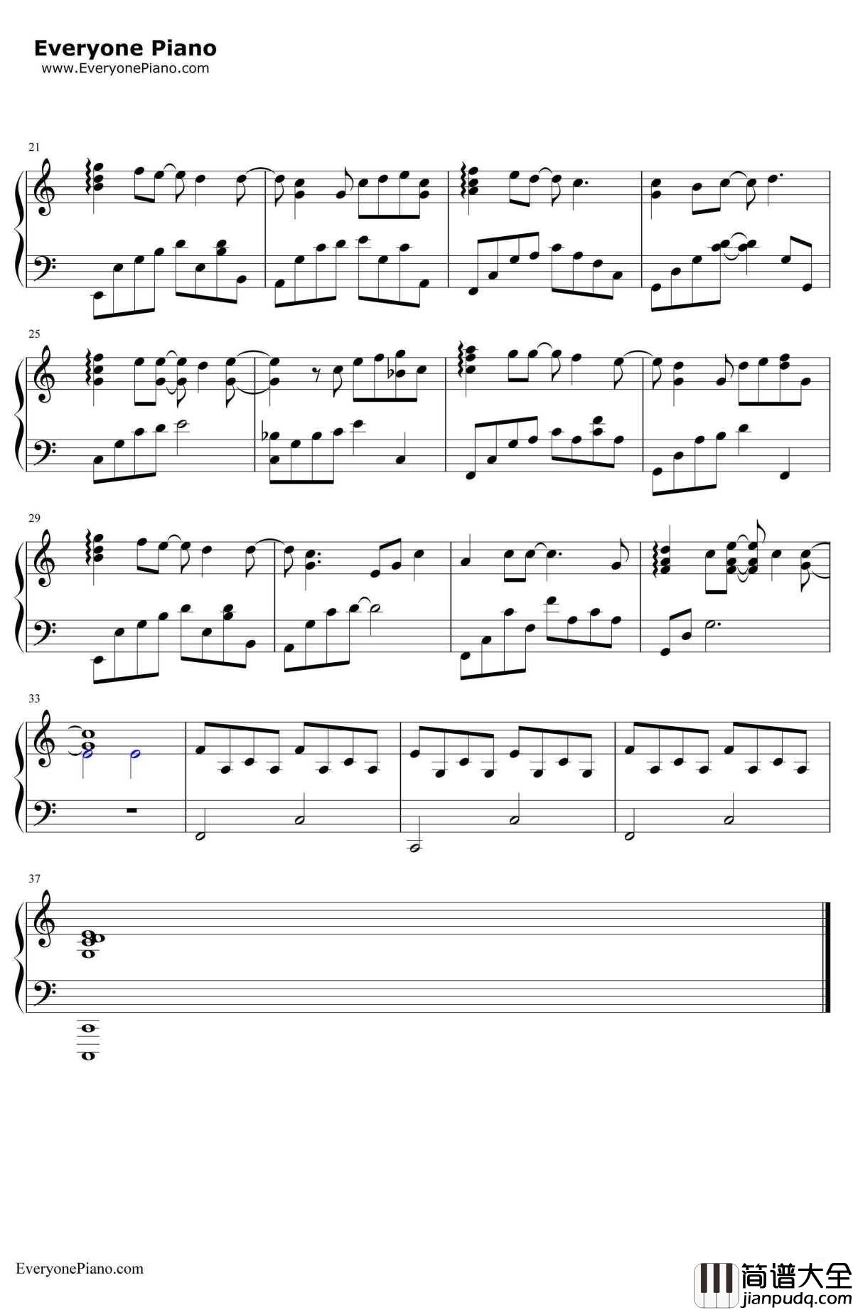 你不知道的事钢琴谱_王力宏