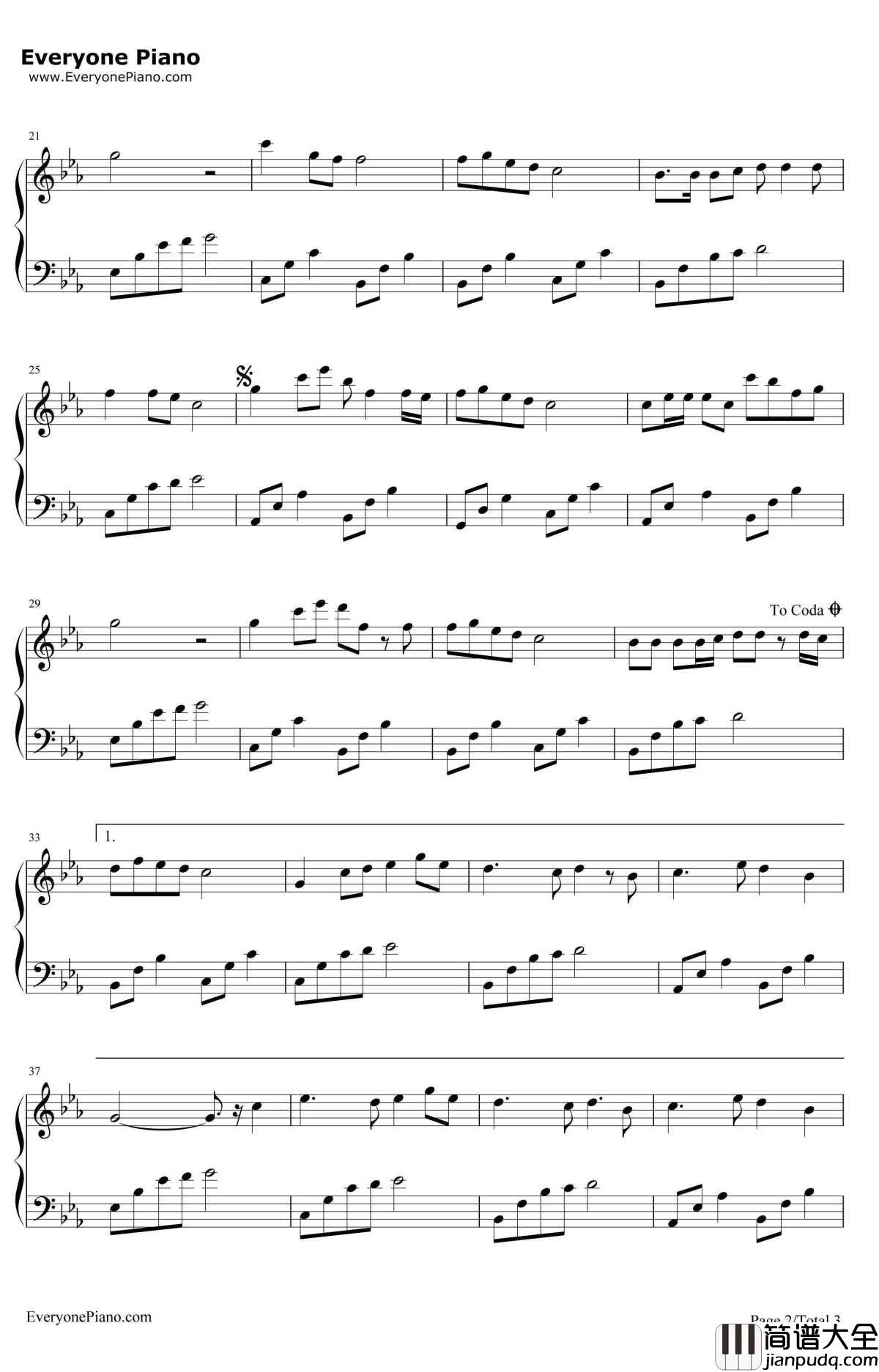 星愿钢琴谱_刘牧马钰淇_妈妈让我再爱你一次主题曲