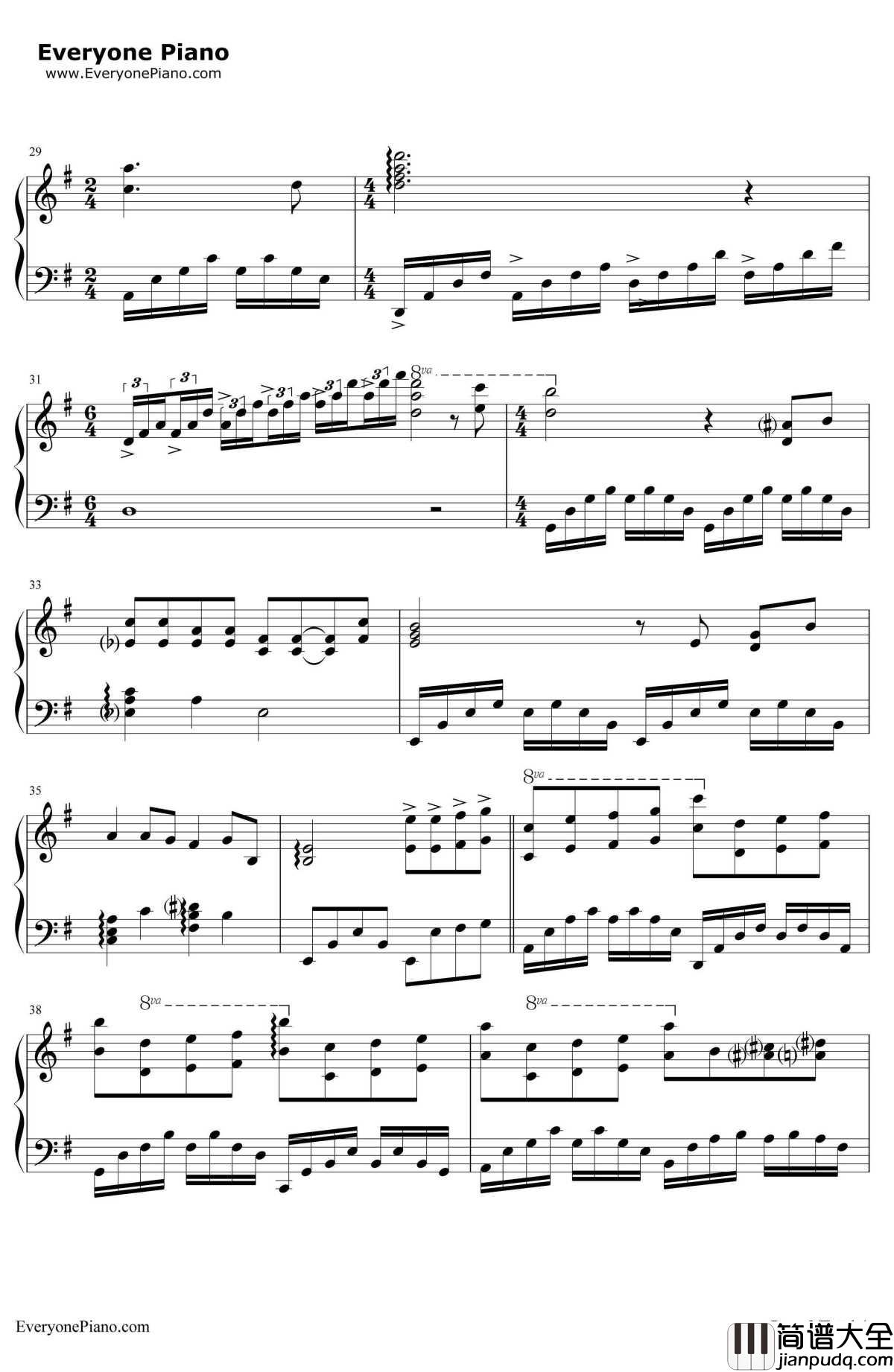 落叶LesFeuillesMortes钢琴谱_理查德克莱德曼_落叶LesFeuillesMortes