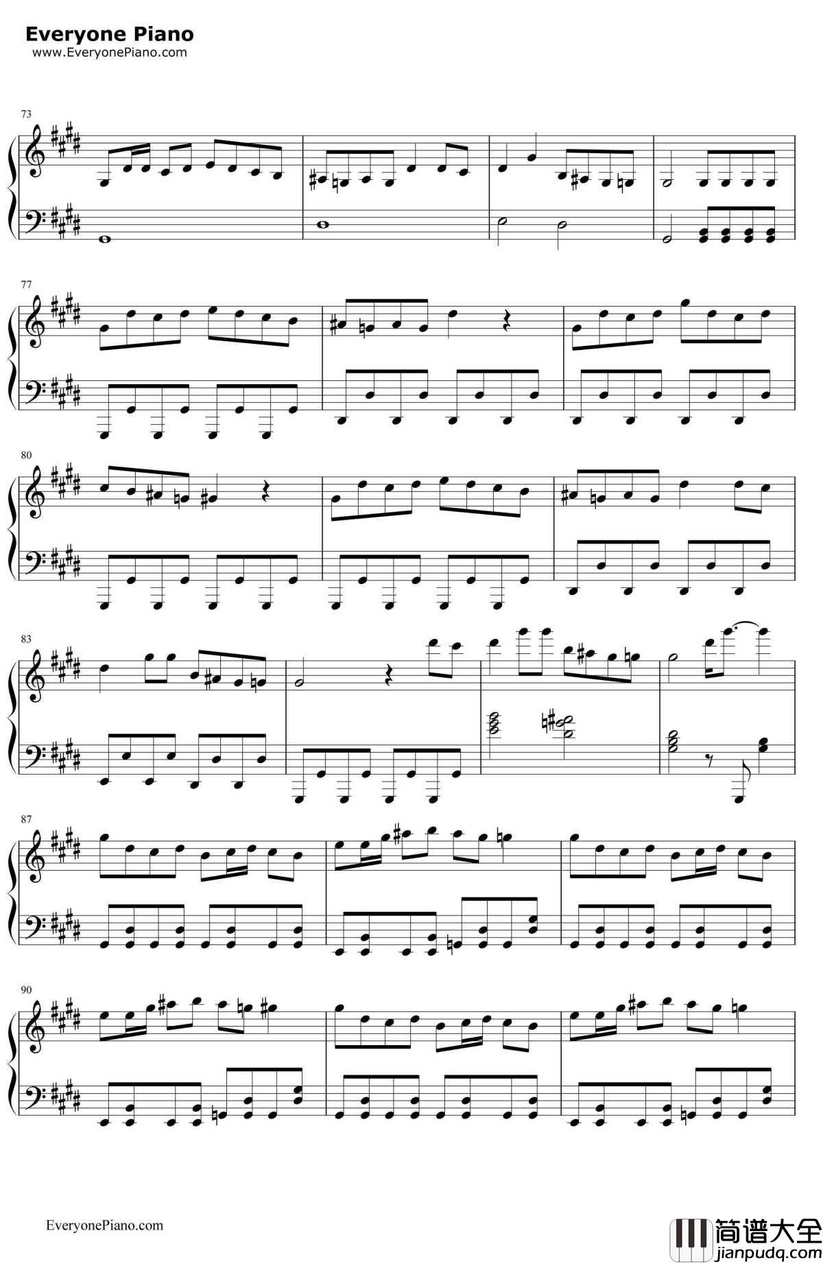 ↑人生ゲーム↓钢琴谱_初音ミク初音未来