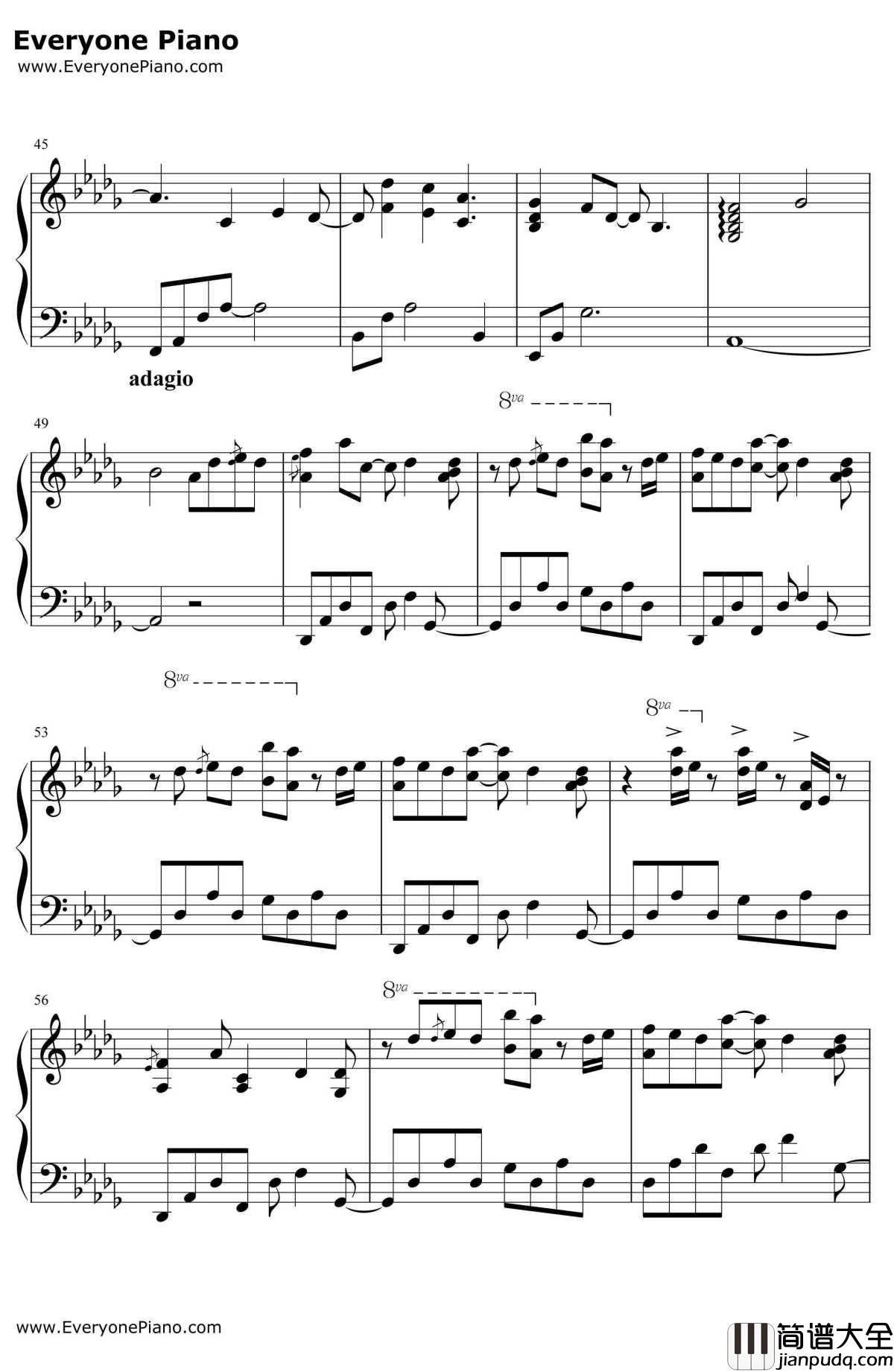 maybe钢琴谱_李闰珉_Yiruma