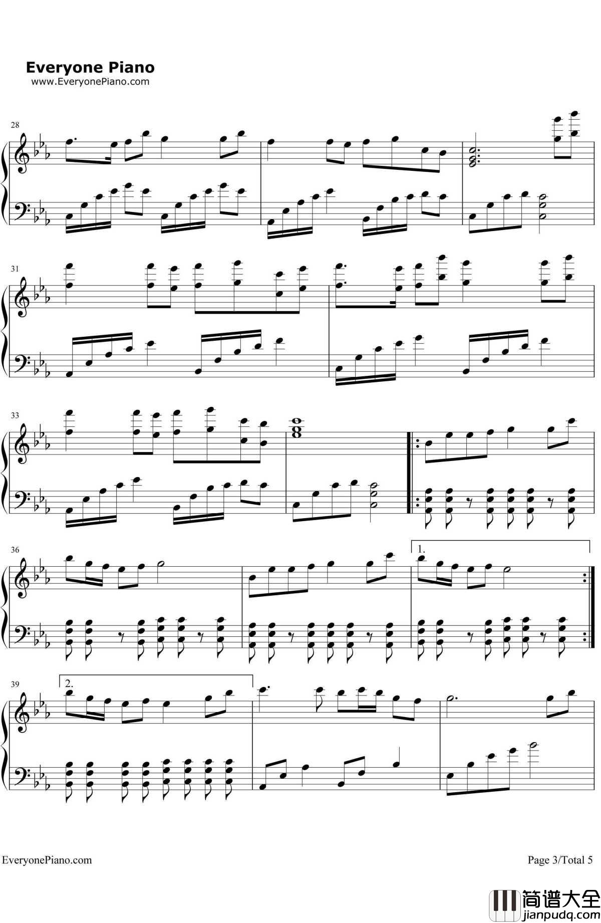 梦与叶樱钢琴谱_初音ミク_青木月光