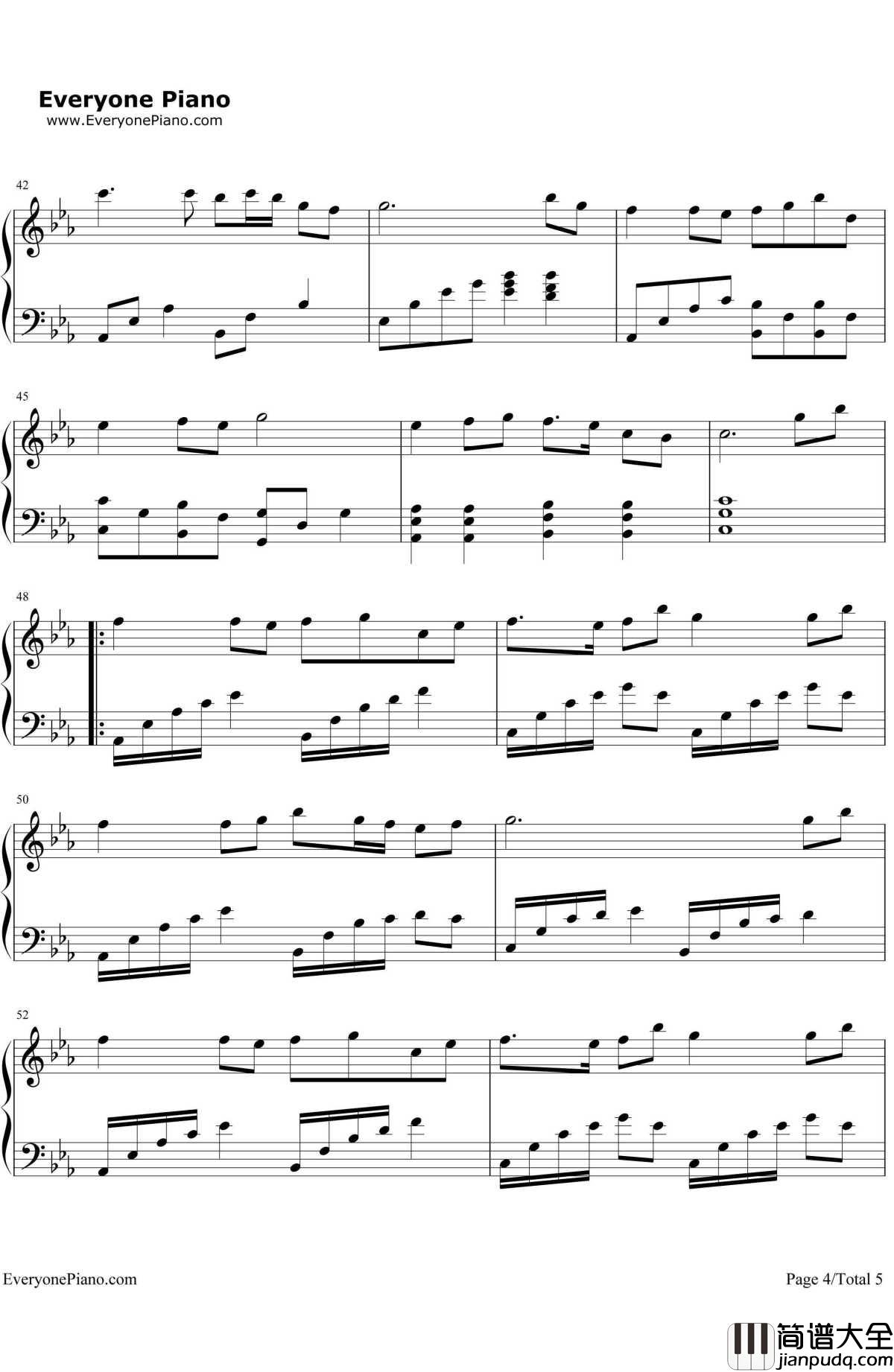 梦与叶樱钢琴谱_初音ミク_青木月光