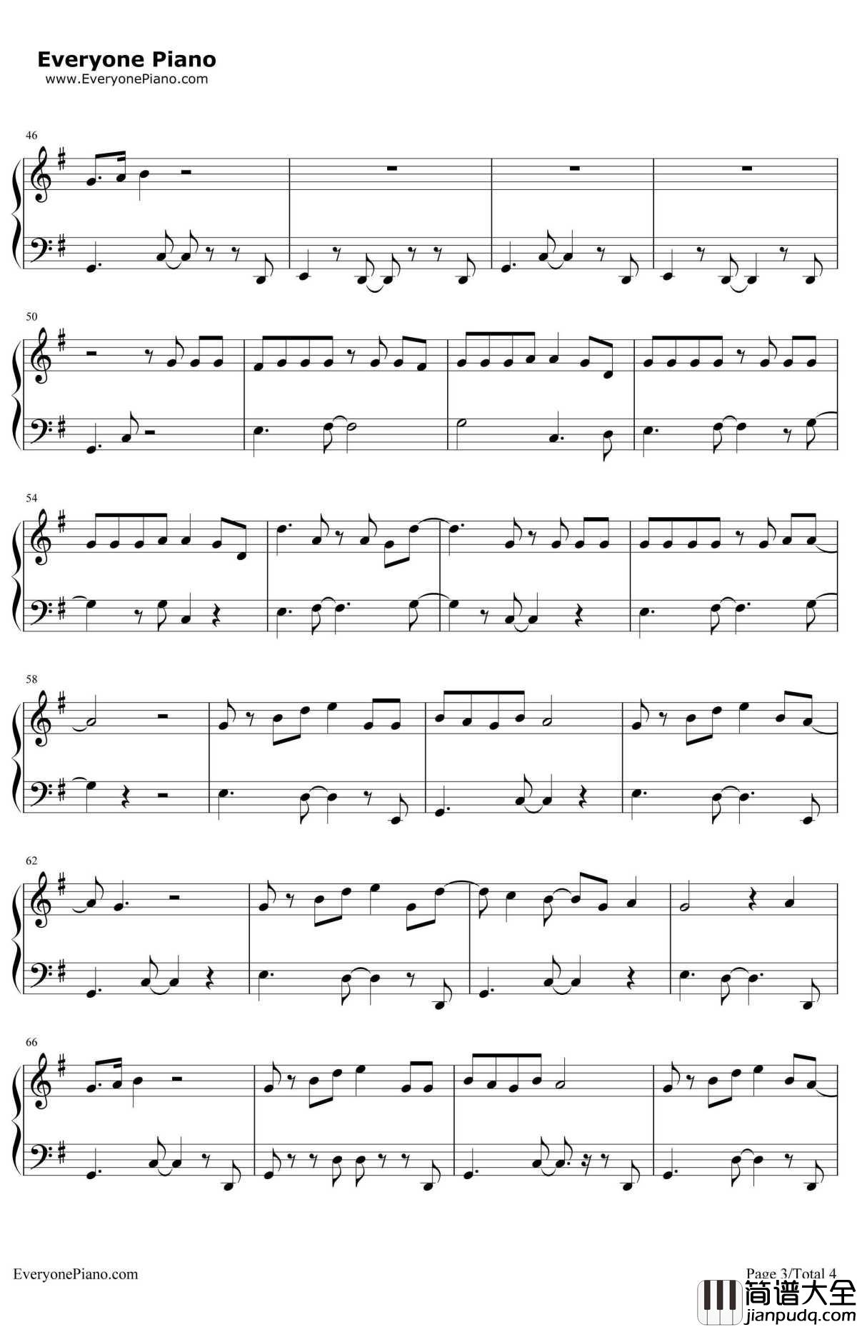 FreshEyes钢琴谱_AndyGrammer