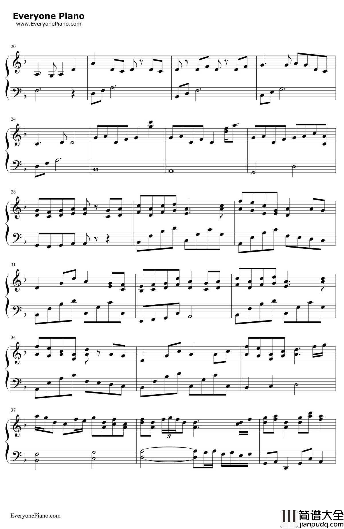 虹色蝶々钢琴谱_初音ミク