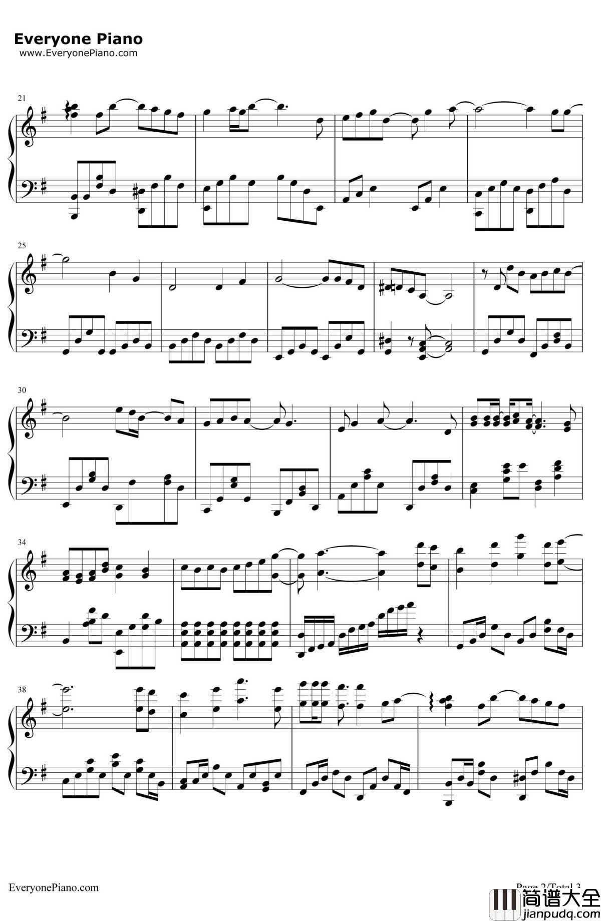 唯一的人钢琴谱_金炯秀(K.Will)_韩剧_匹诺曹_插曲