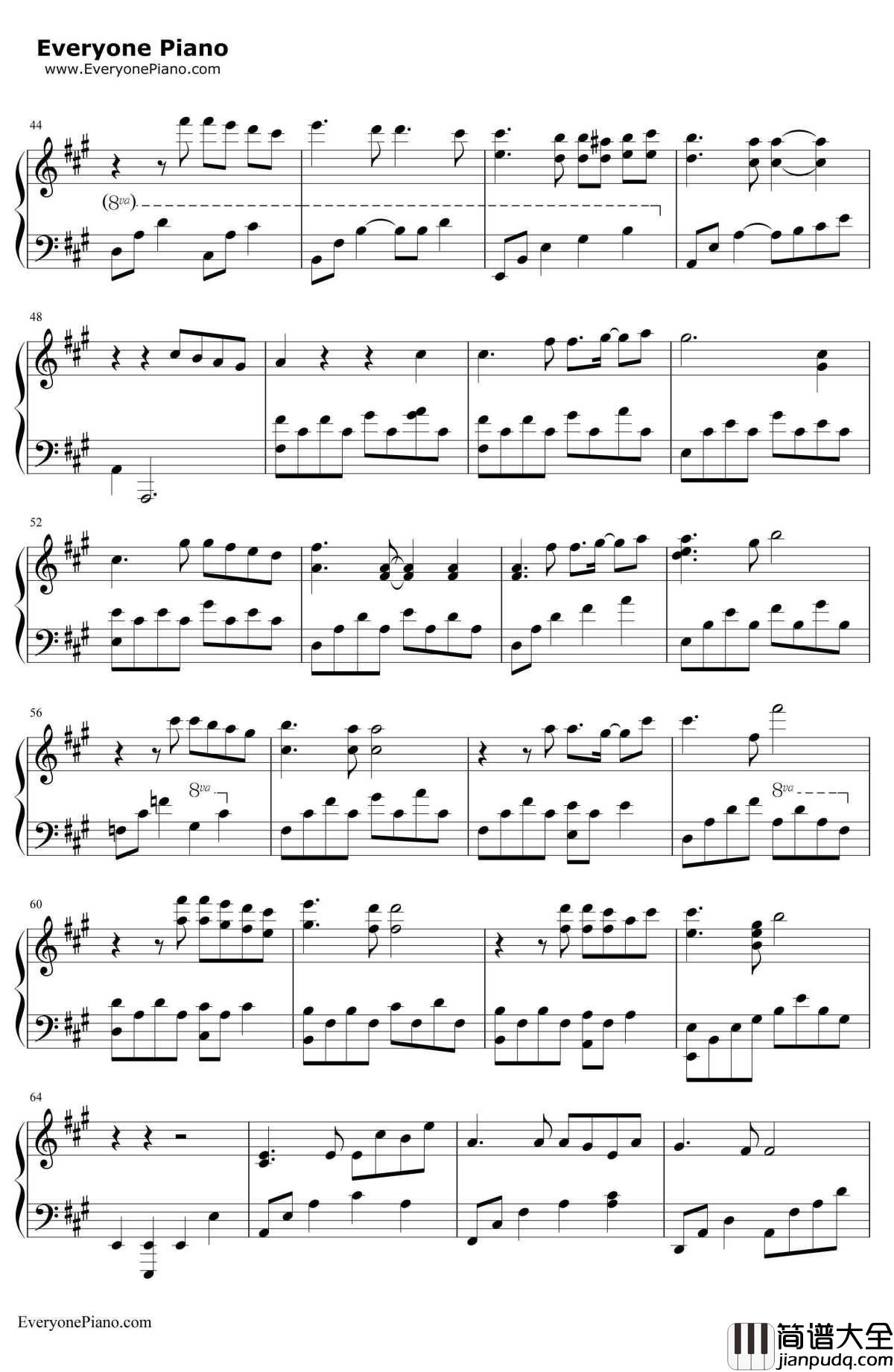 November钢琴谱_金允_十一月