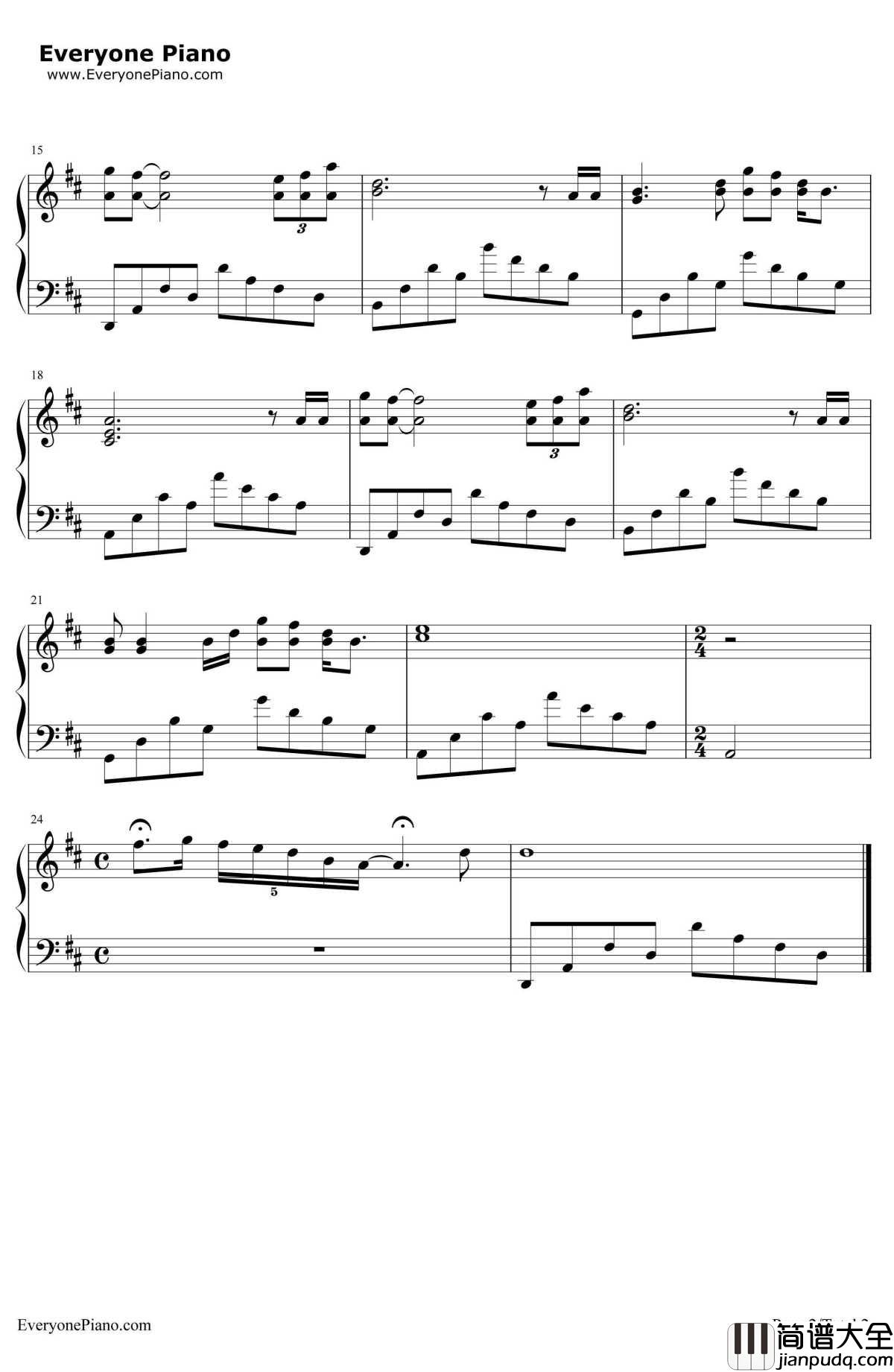 等待钢琴谱_韩磊_汉武大帝片尾曲