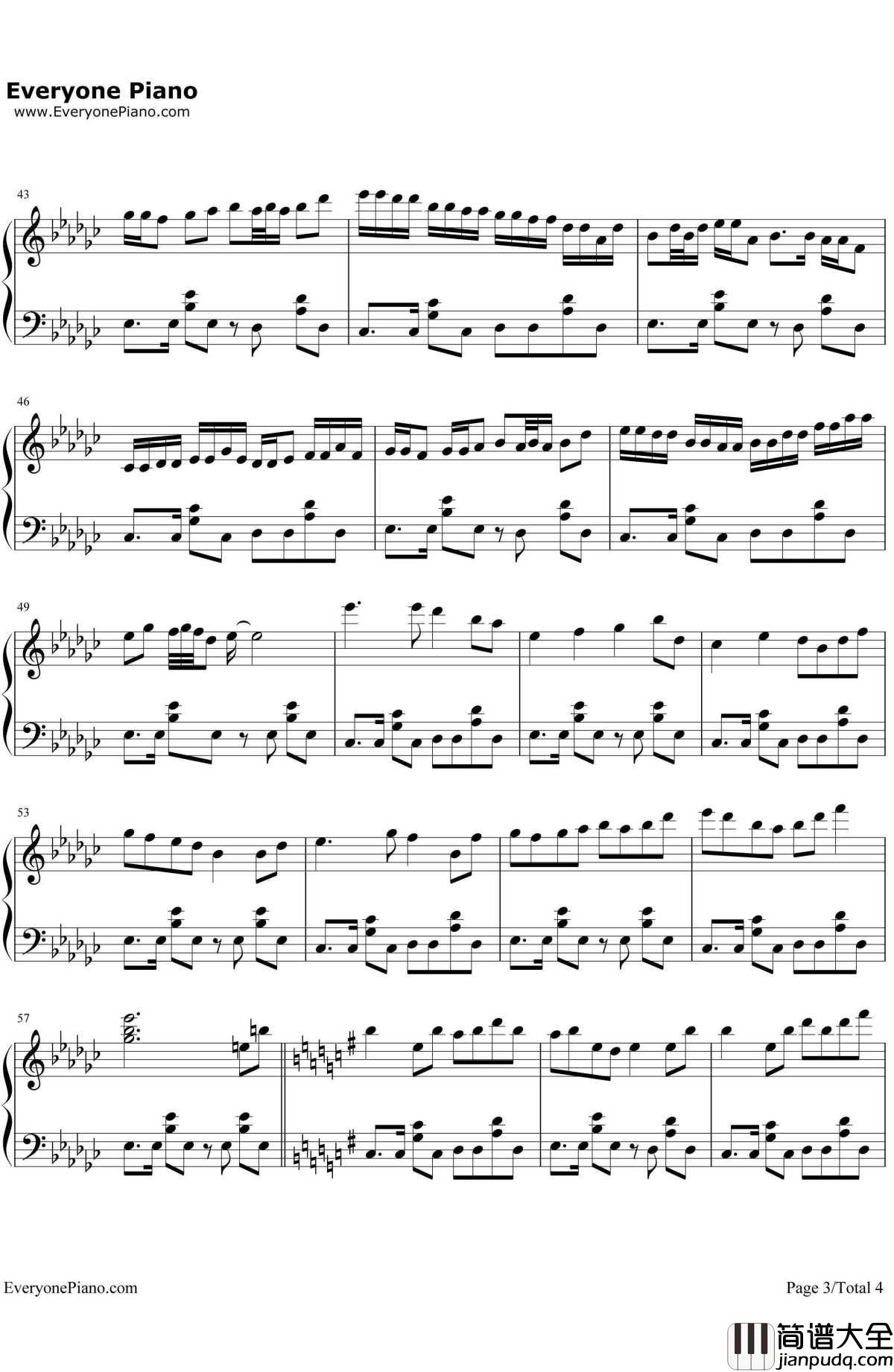 番凩钢琴谱_MEIKO&KAITO