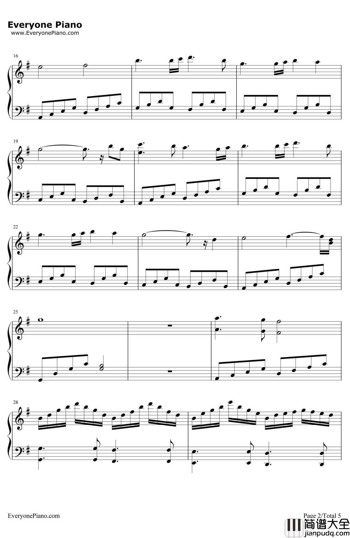 似水流年钢琴谱_梅艳芳