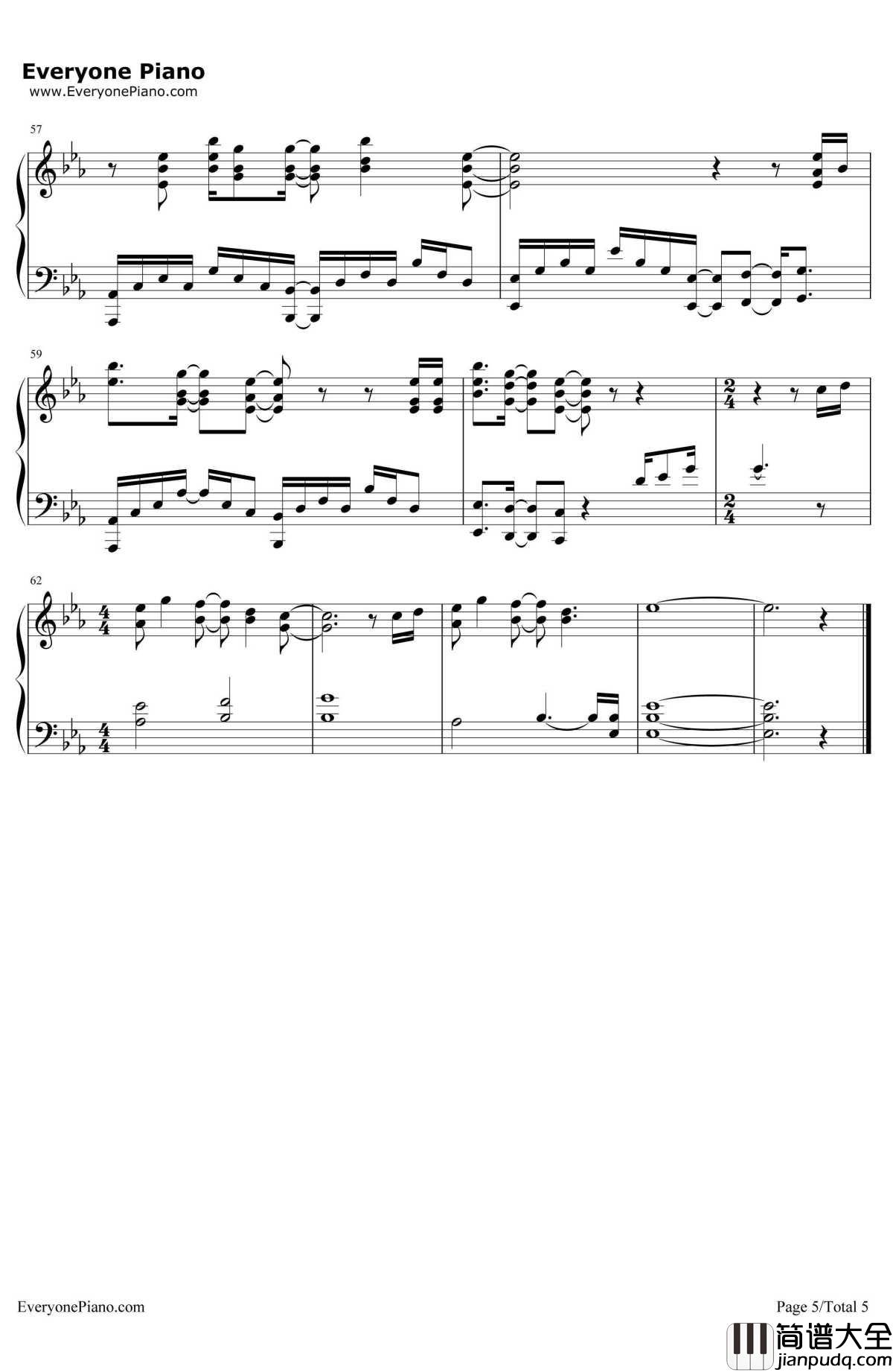 You'reBeautiful钢琴谱_JamesBlunt