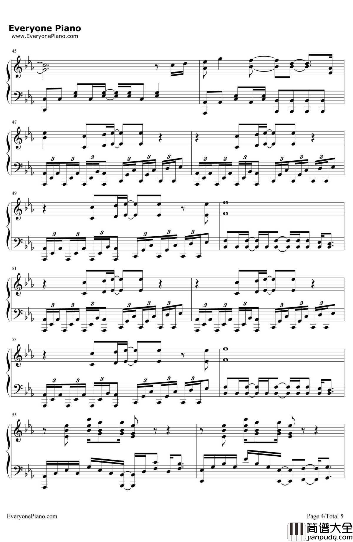 You'reBeautiful钢琴谱_JamesBlunt