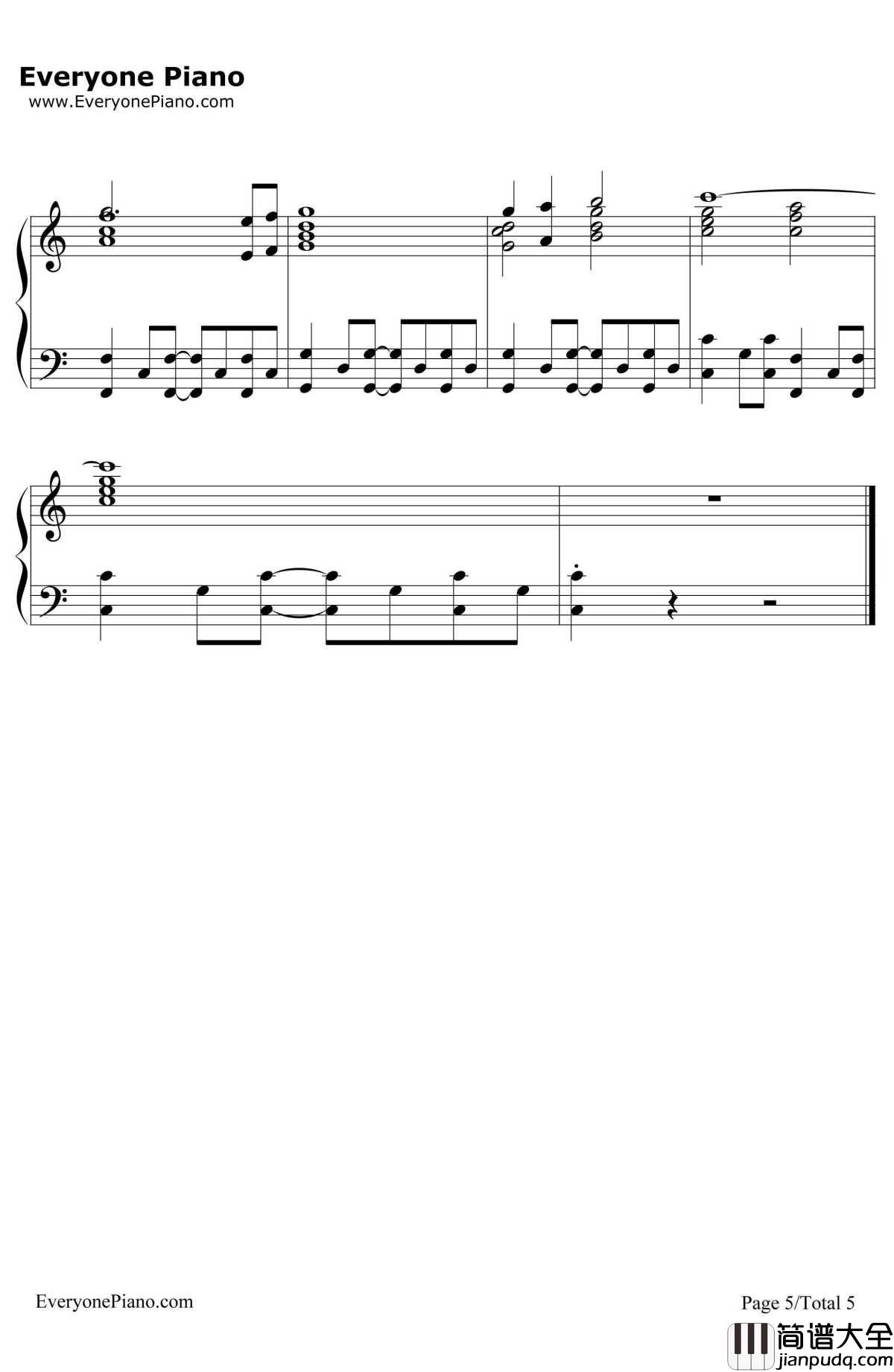 TheSimsTheme钢琴谱_SteveJablonsky__模拟人生3_OST_EOP教学曲