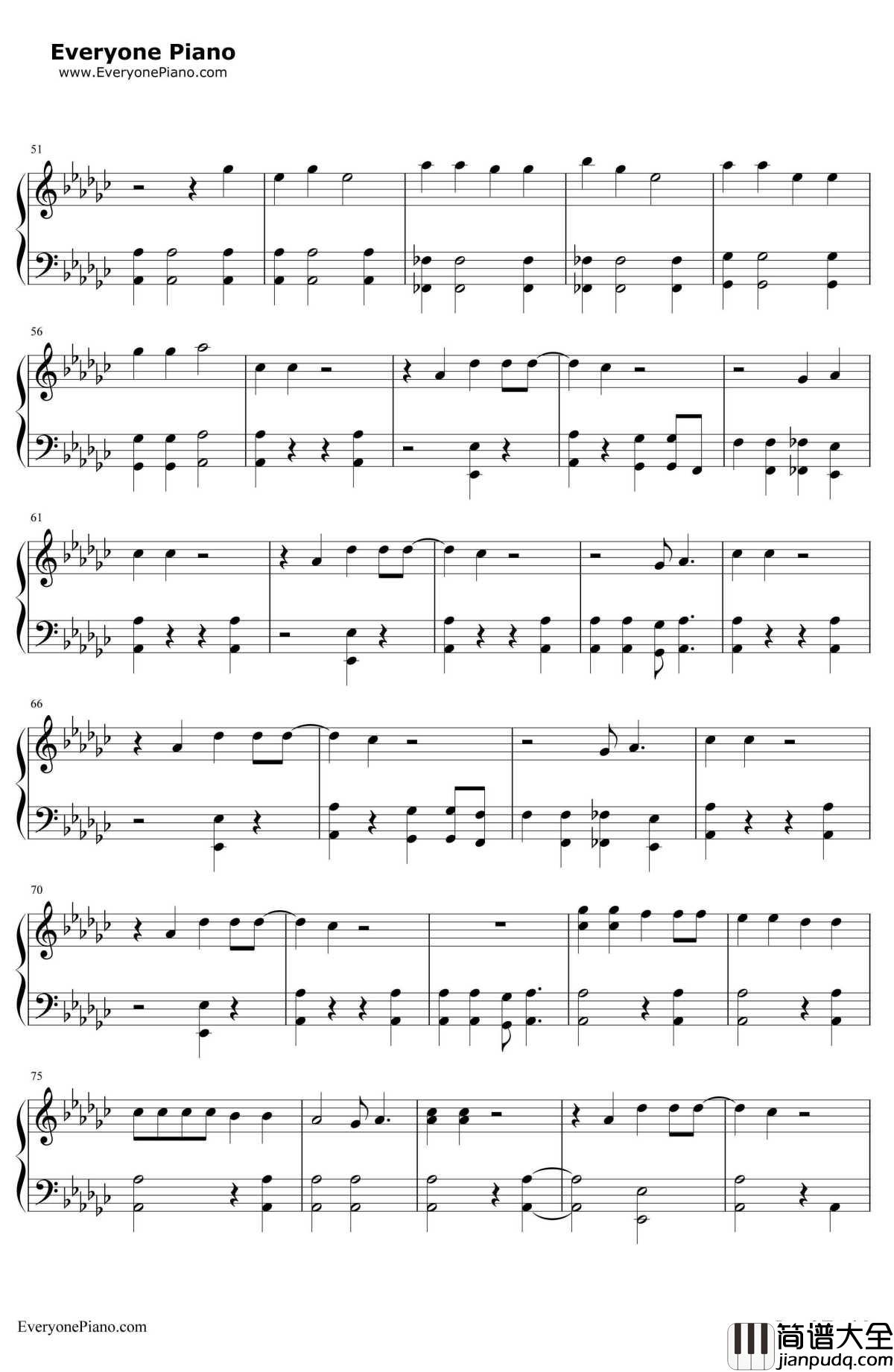 History钢琴谱_EXO