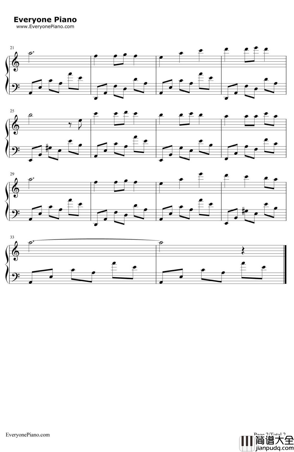 飘摇钢琴谱_周迅