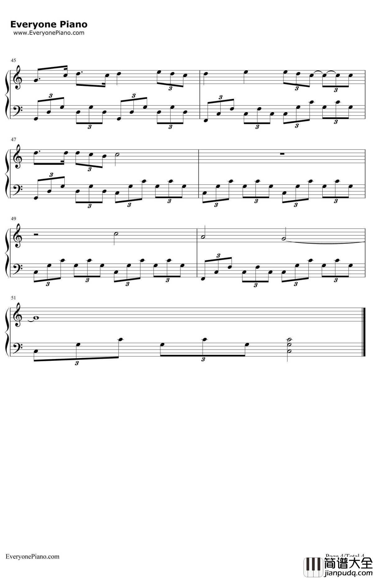 SongoftheSea(Lullaby)钢琴谱_NolwennLeroy_电影_海洋之歌_片尾曲