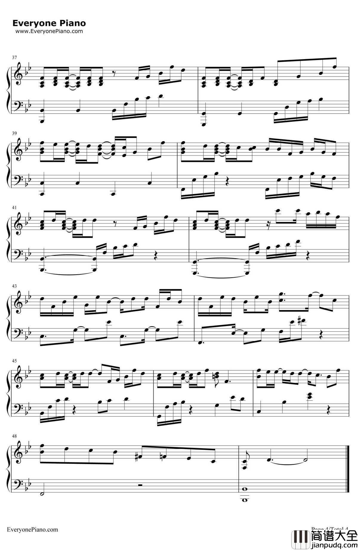 TheFirstSnow钢琴谱_EXO