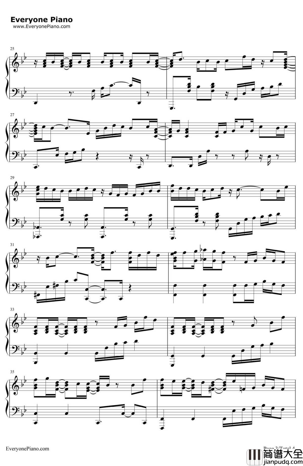 TheFirstSnow钢琴谱_EXO