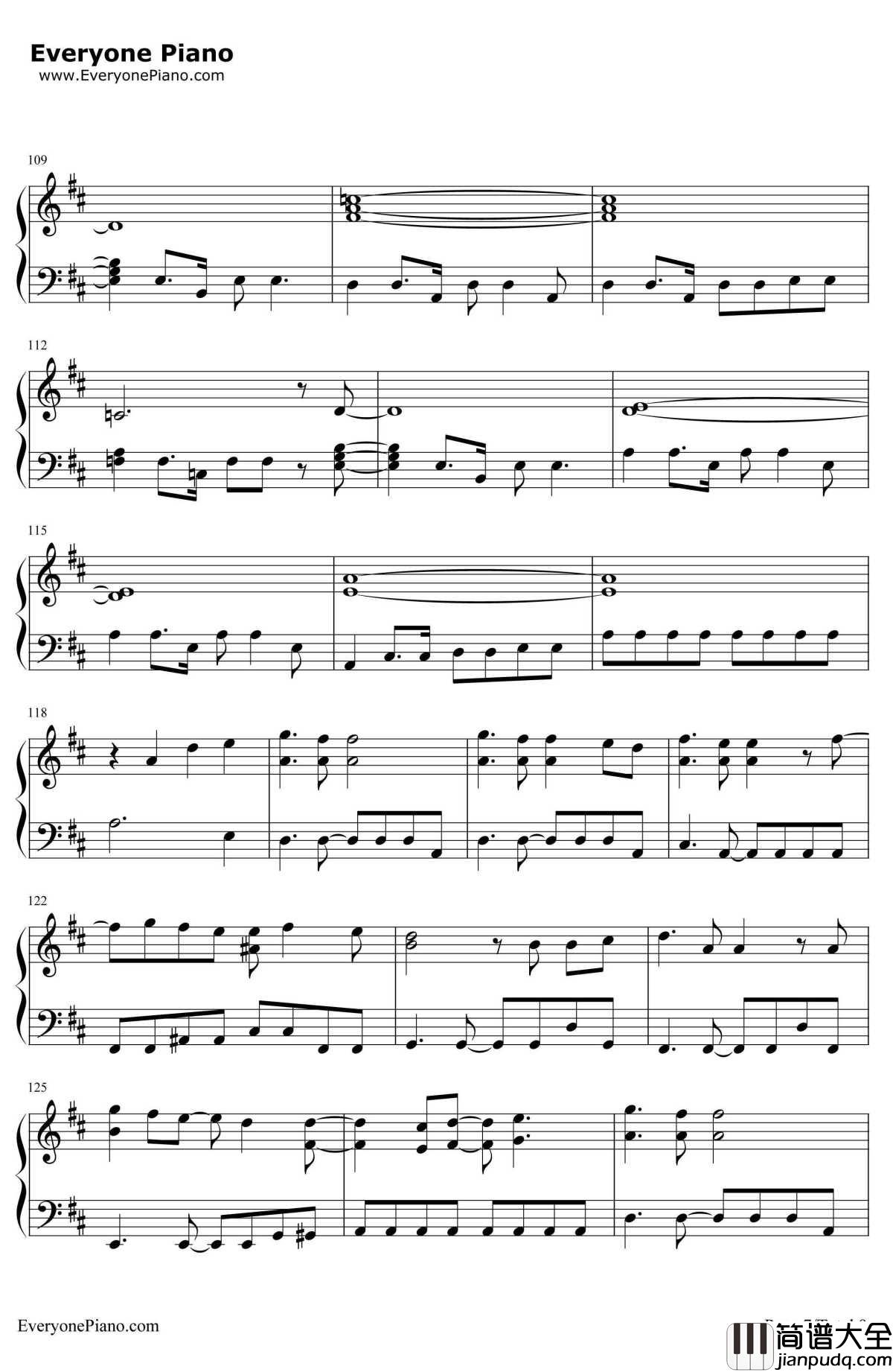 ChangeTheWorld钢琴谱_V6__犬夜叉_片头曲