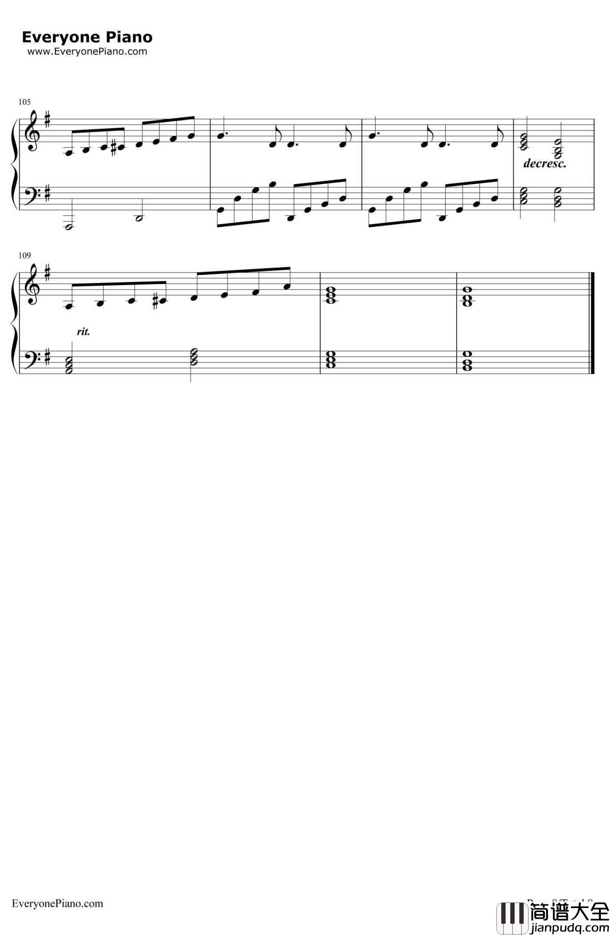 负けないで钢琴谱_ZARD__白鸟丽子_片尾曲