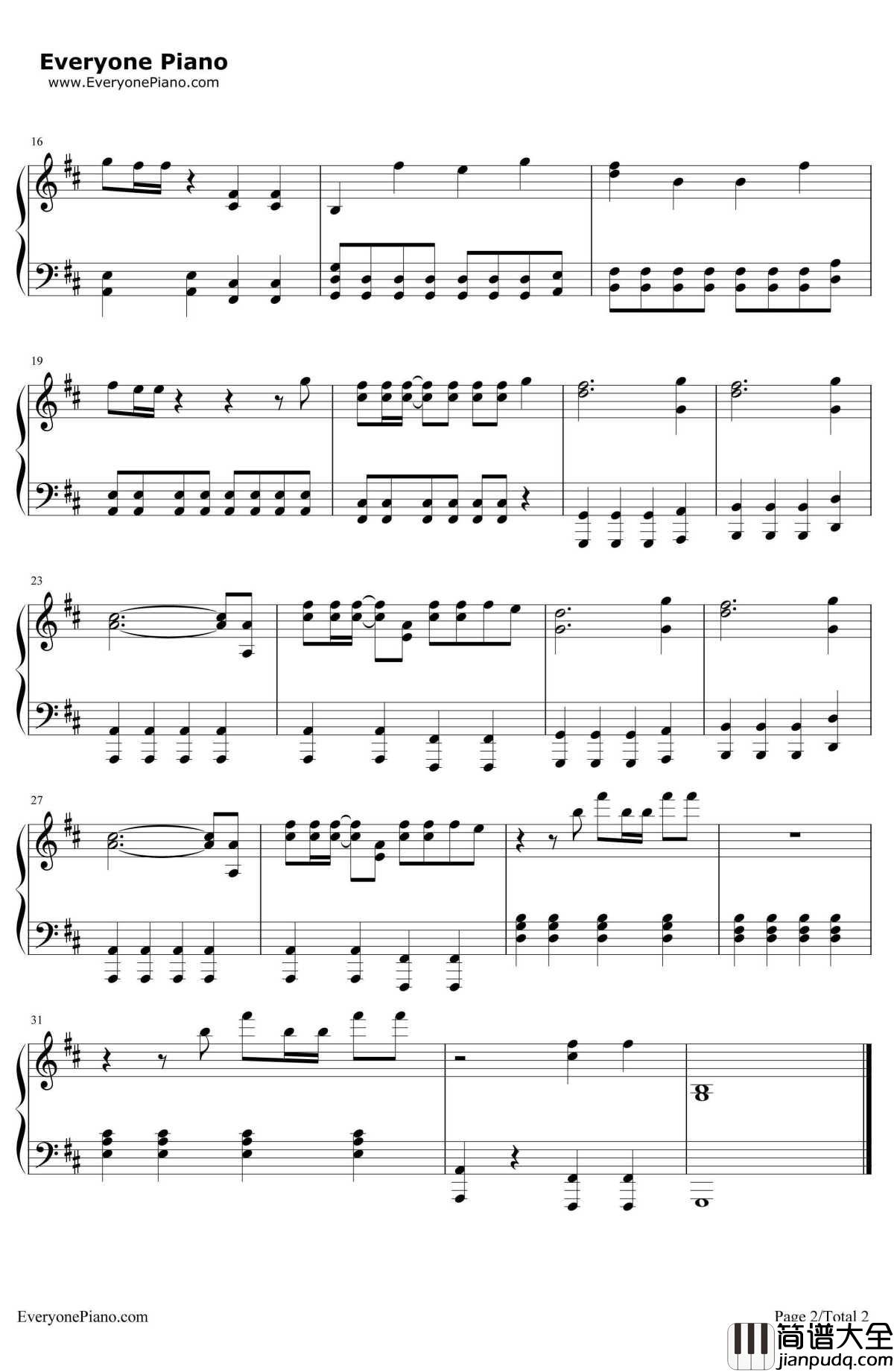 Diamonds简单版钢琴谱_Rihanna