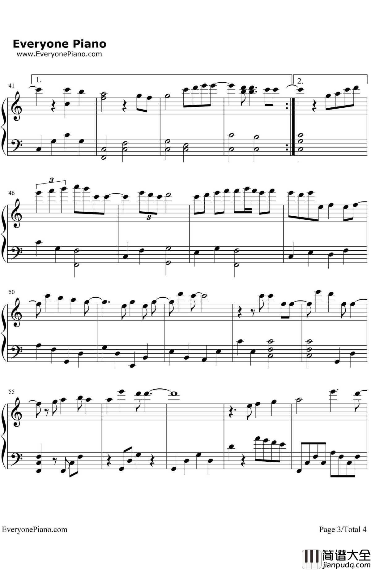 OnlyLove钢琴谱_Trademark