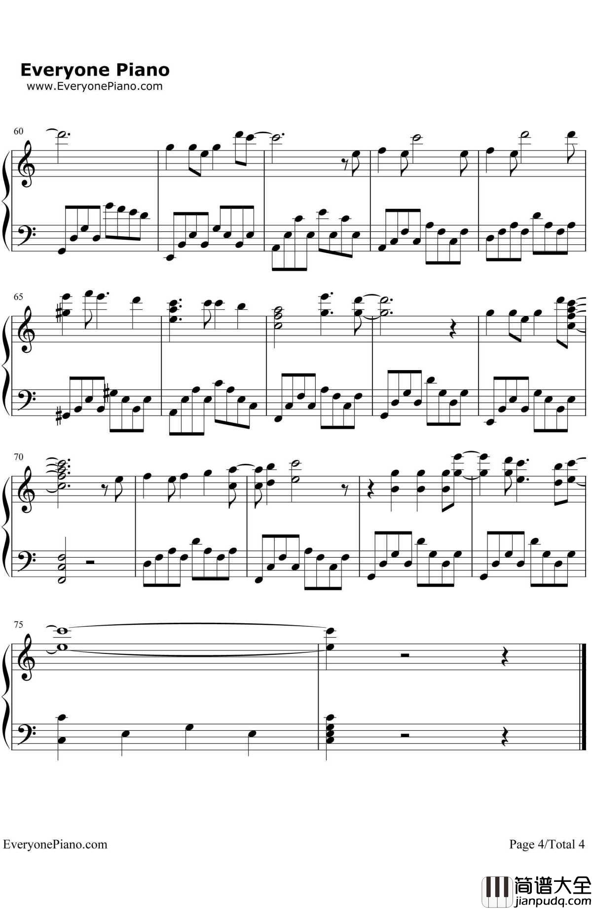 OnlyLove钢琴谱_Trademark