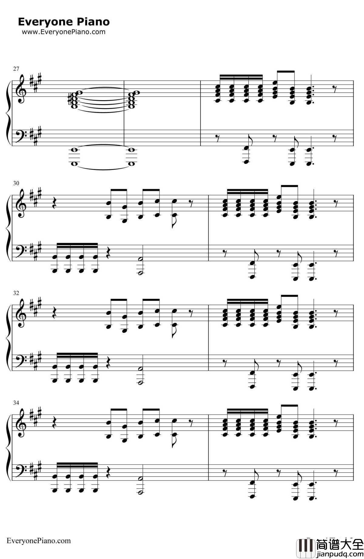 UnderTheBridge钢琴谱_RedHotChiliPeppers