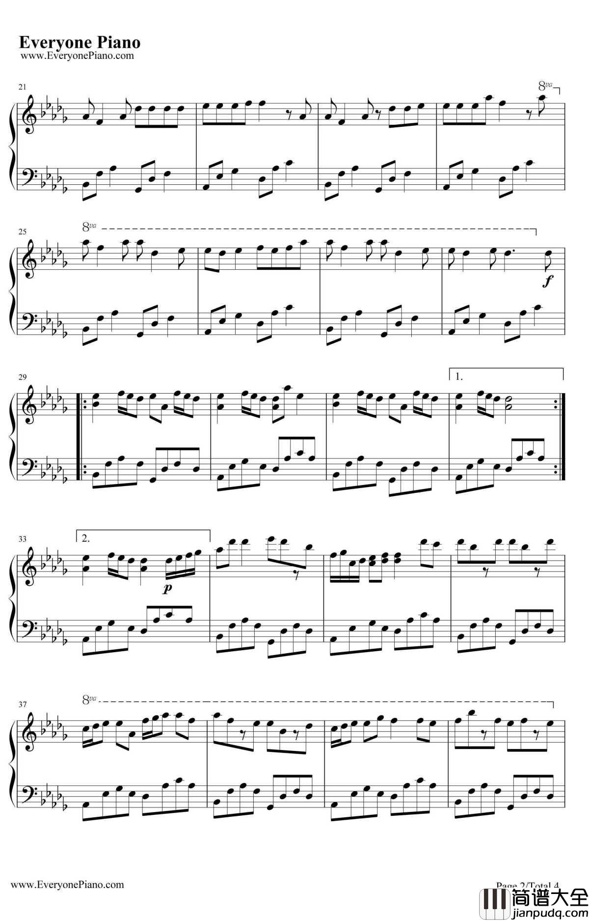 YOU钢琴谱_dai_寒蝉鸣泣之时解目明篇ED