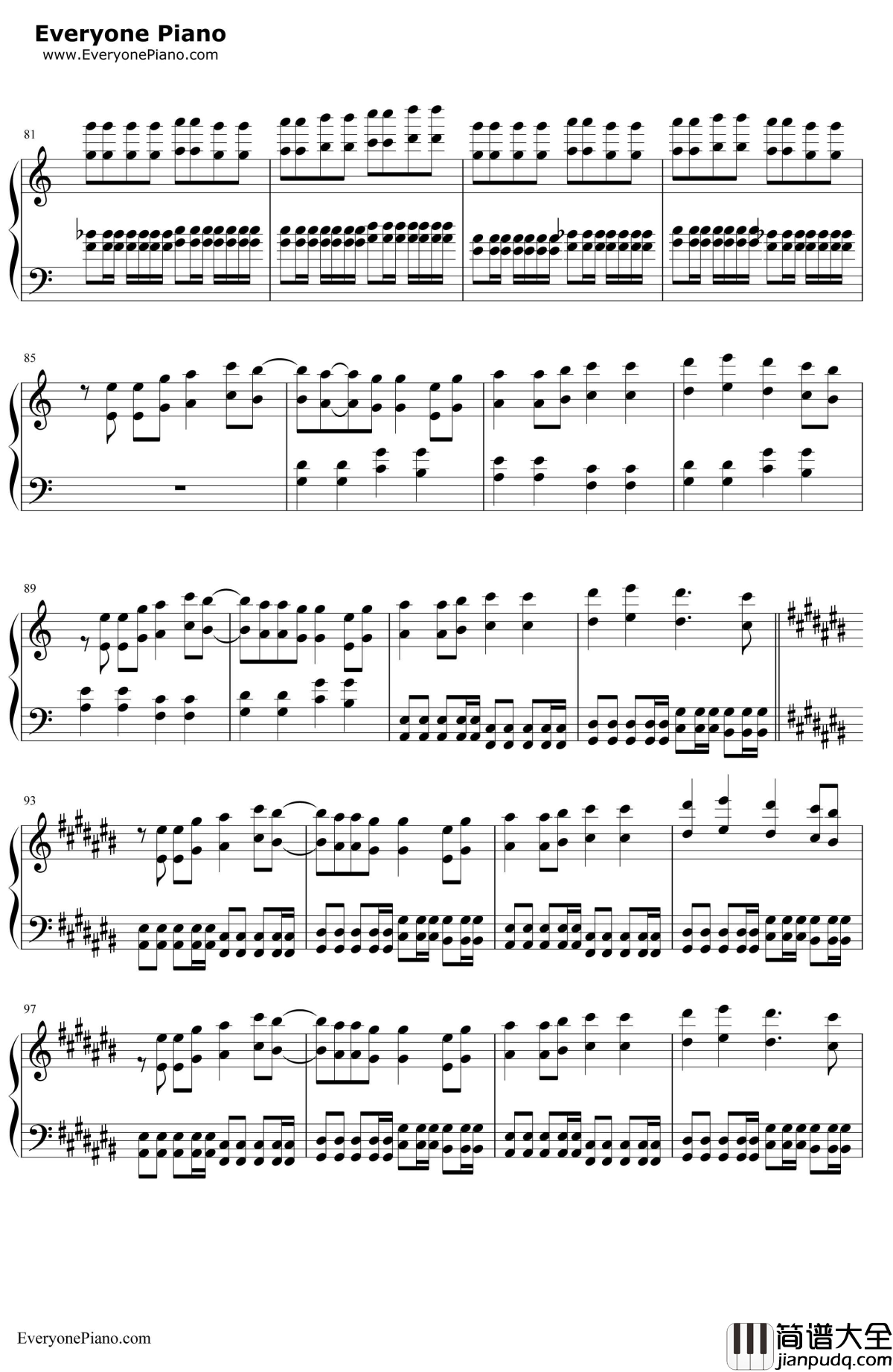 モザイクロール钢琴谱_GUMI_马赛克卷