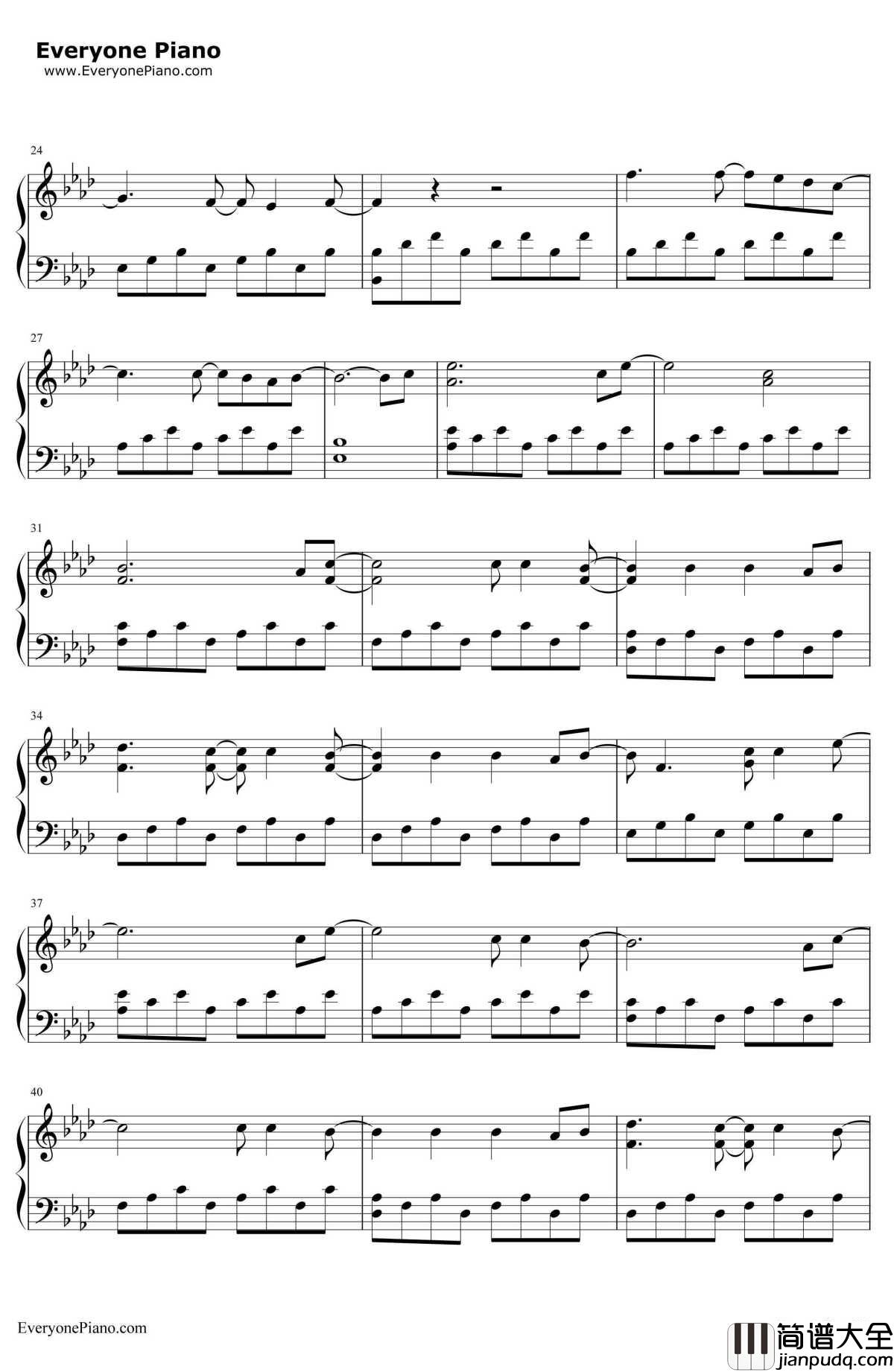 All_of_Me钢琴谱_JohnLegend