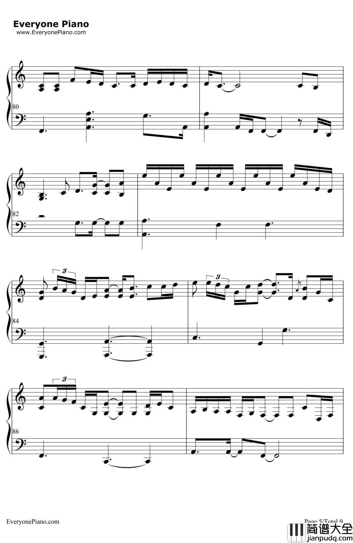 ListenToYourHeart（倾听你的心声）钢琴谱_Roxette