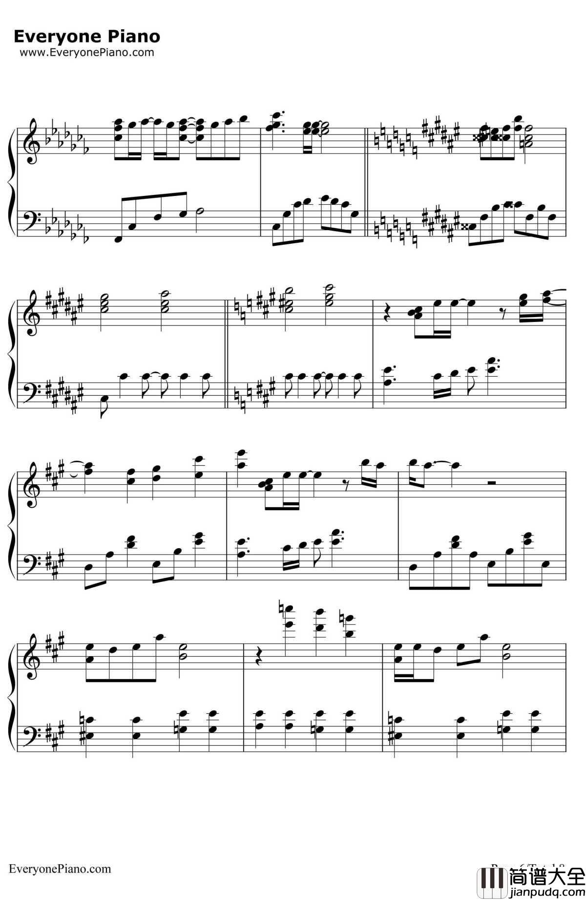 secretofmyheart钢琴谱_仓木麻衣__名侦探柯南_片尾曲