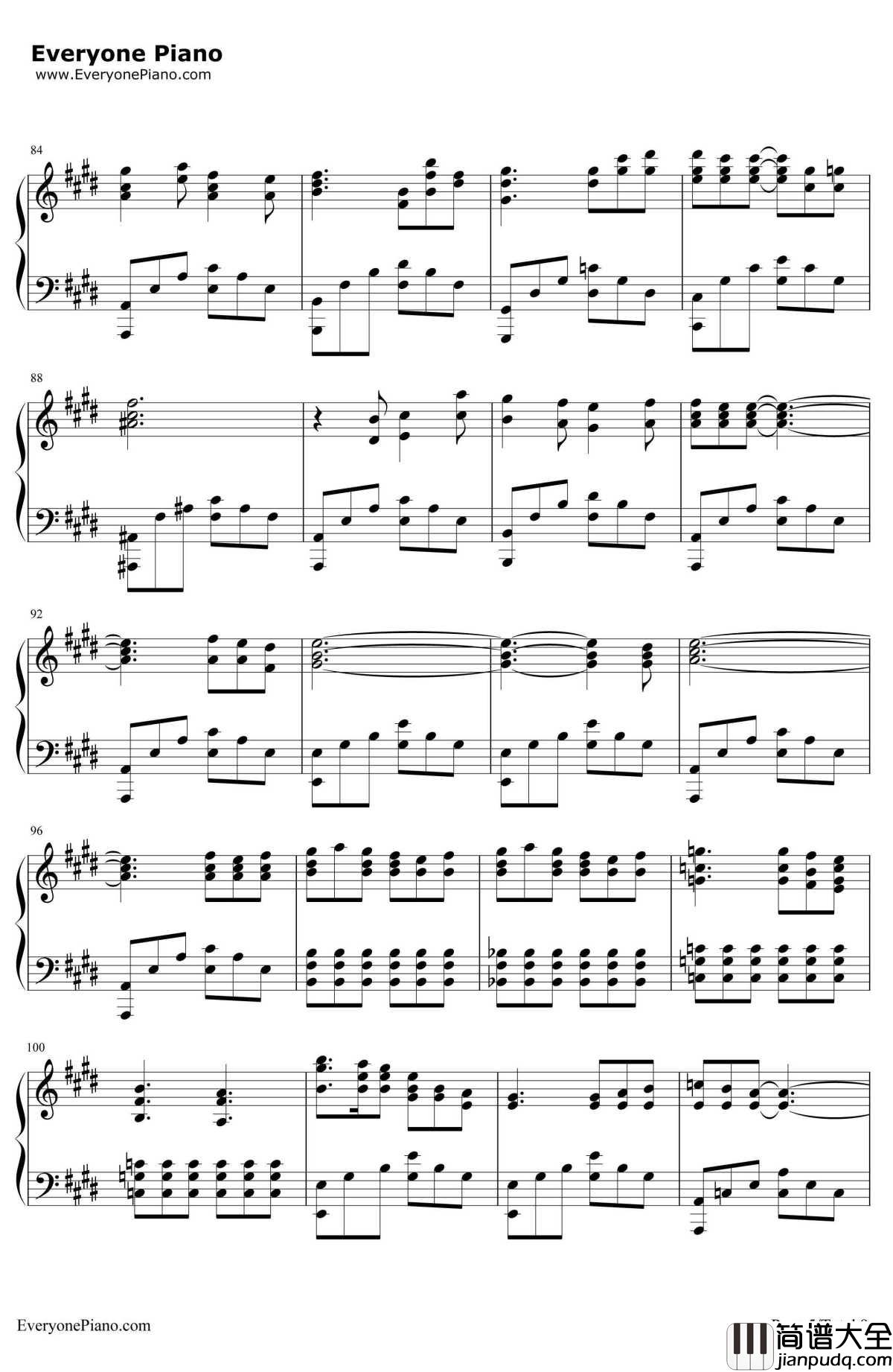 あなたがいた森（曾有你的森林）钢琴谱_树海__Fate/staynight_ED