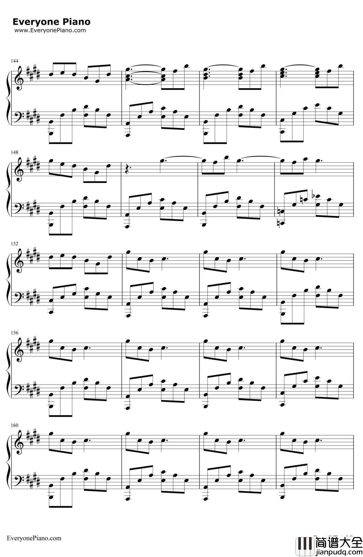 あなたがいた森（曾有你的森林）钢琴谱_树海__Fate/staynight_ED