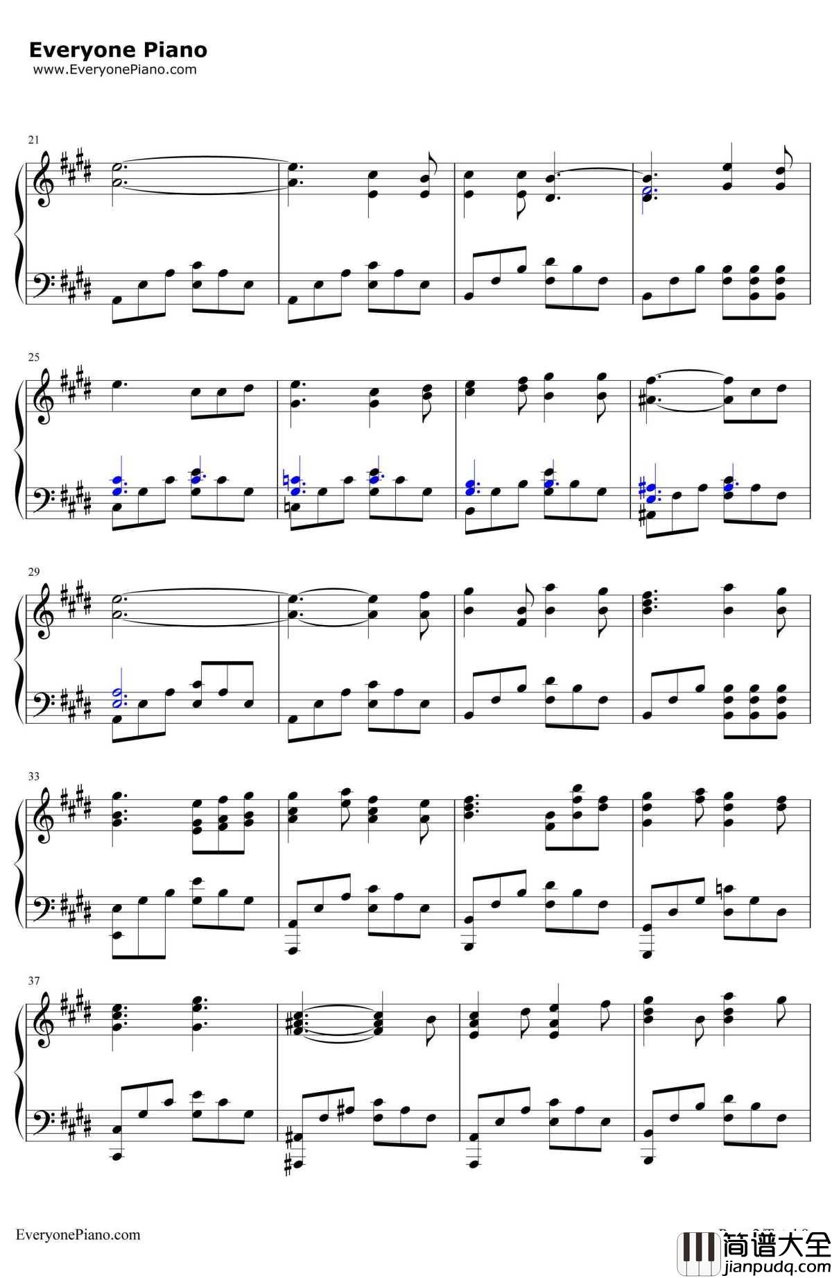 あなたがいた森（曾有你的森林）钢琴谱_树海__Fate/staynight_ED