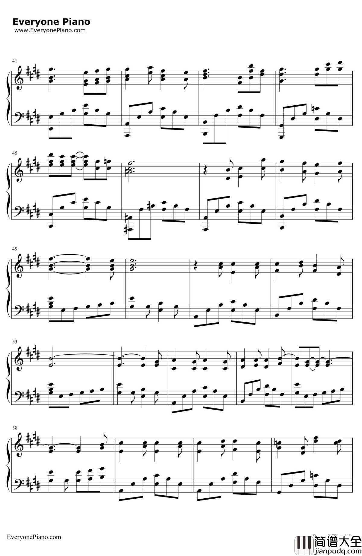 あなたがいた森（曾有你的森林）钢琴谱_树海__Fate/staynight_ED