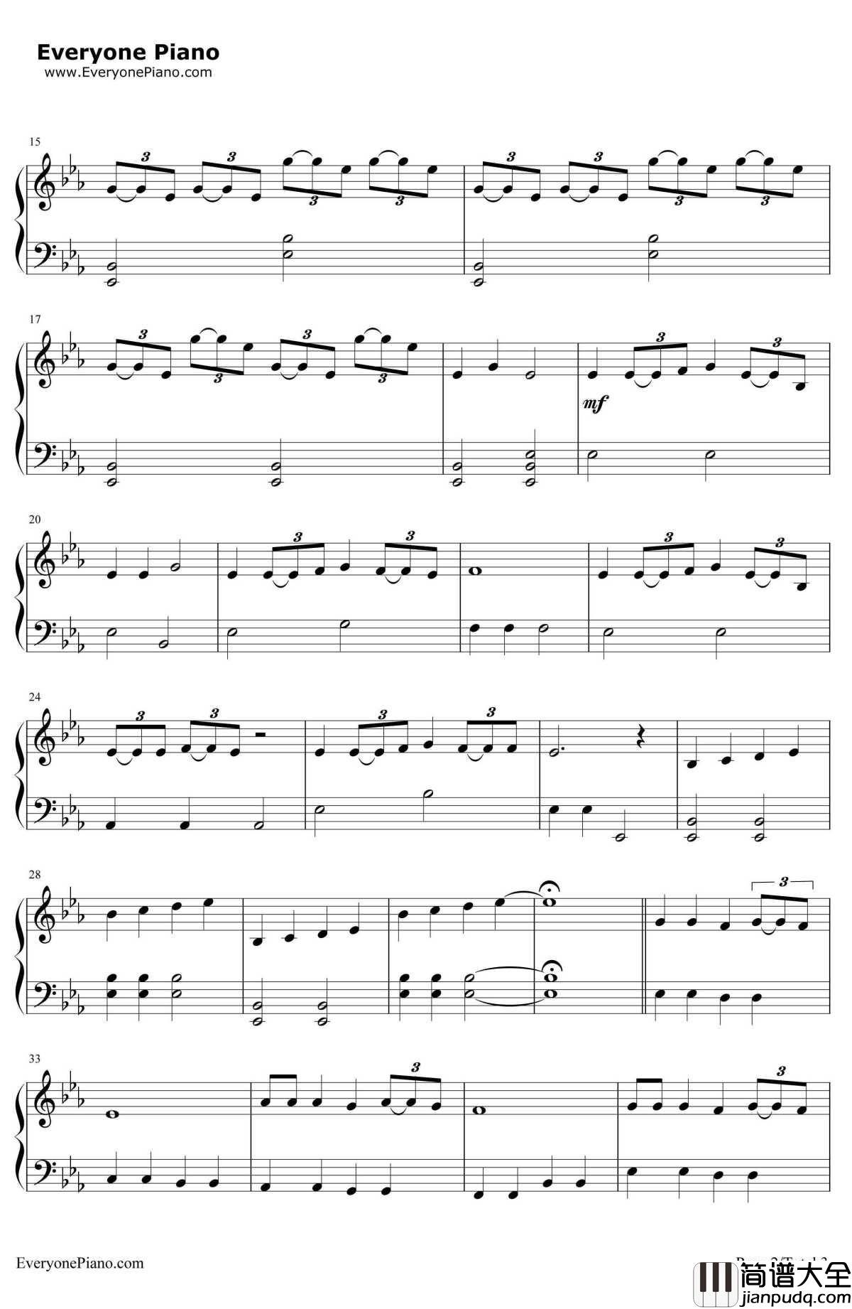 皮卡丘之歌钢琴谱_大谷育江__精灵宝可梦XYZ_片尾曲