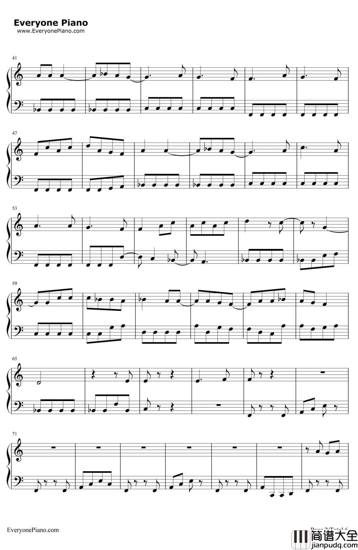 Still_Into_You钢琴谱_Paramore