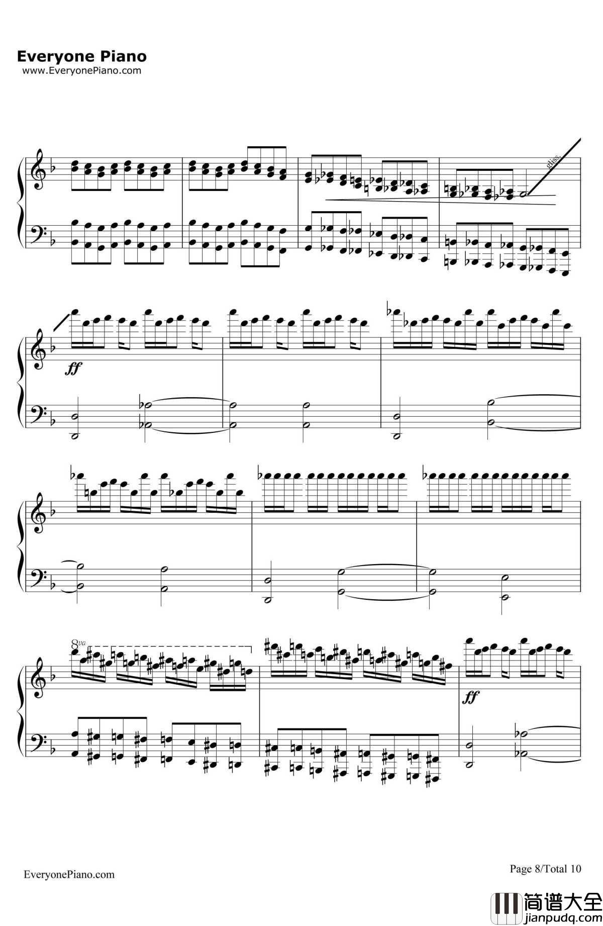 天国的孩子钢琴谱_马克西姆