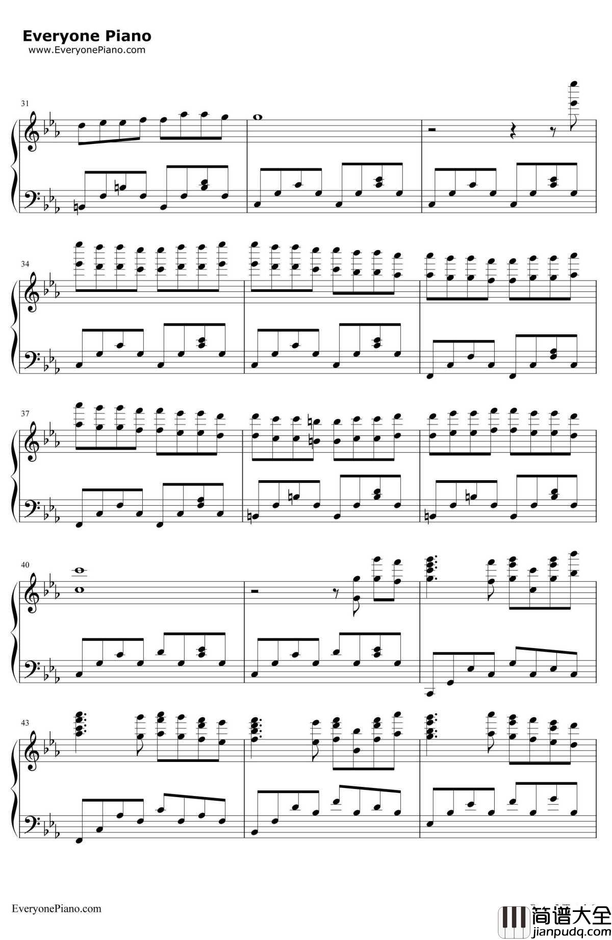 澄镜之水（Still_Waters）钢琴谱_马克西姆Maksim_澄镜之水（StillWaters）