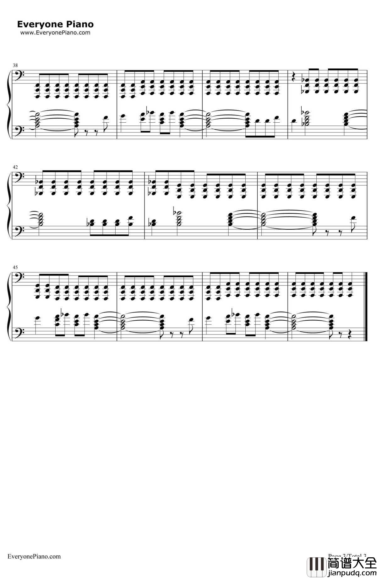 Locked_Out_Of_Heaven钢琴谱_BrunoMars