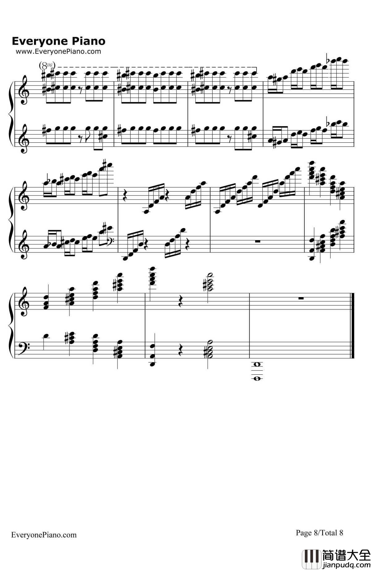 蜂鸟（Kolibre）钢琴谱_马克西姆Maksim