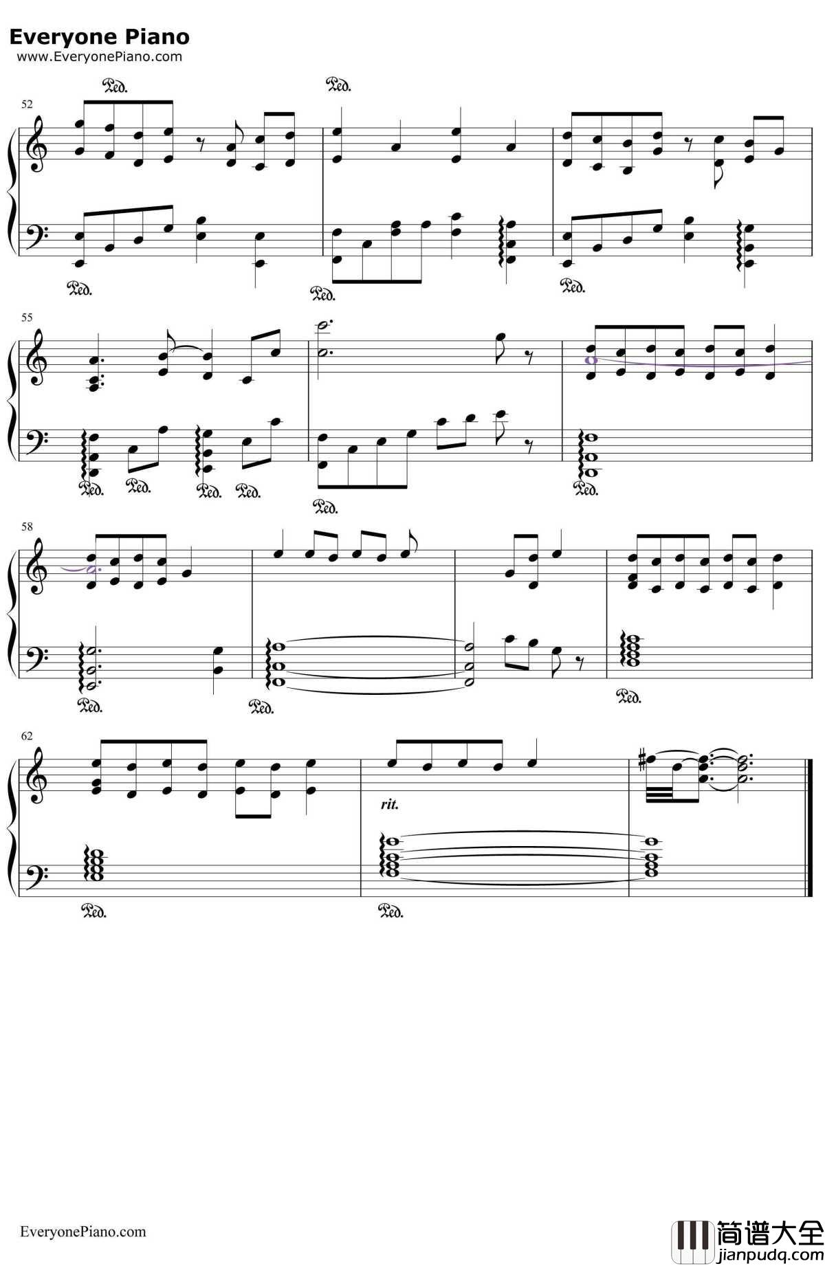 后悔之路钢琴谱_MapleStory_冒险岛MapleStoryBGM