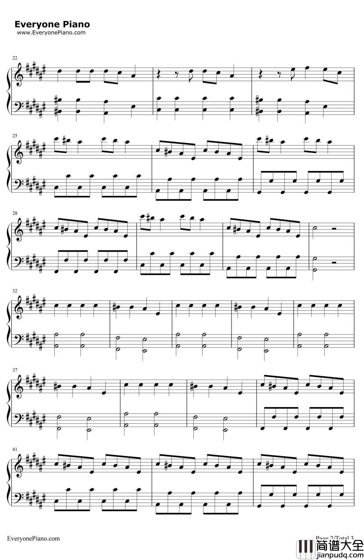 Dark_Horse钢琴谱_KatyPerry