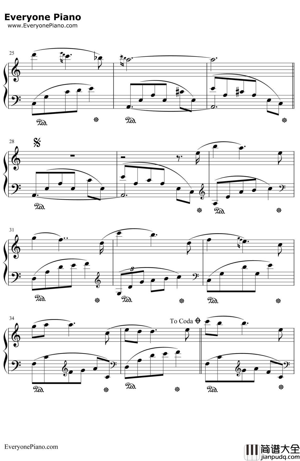 皮尔之街PierAmenue钢琴谱_班得瑞__水之印象_班得瑞