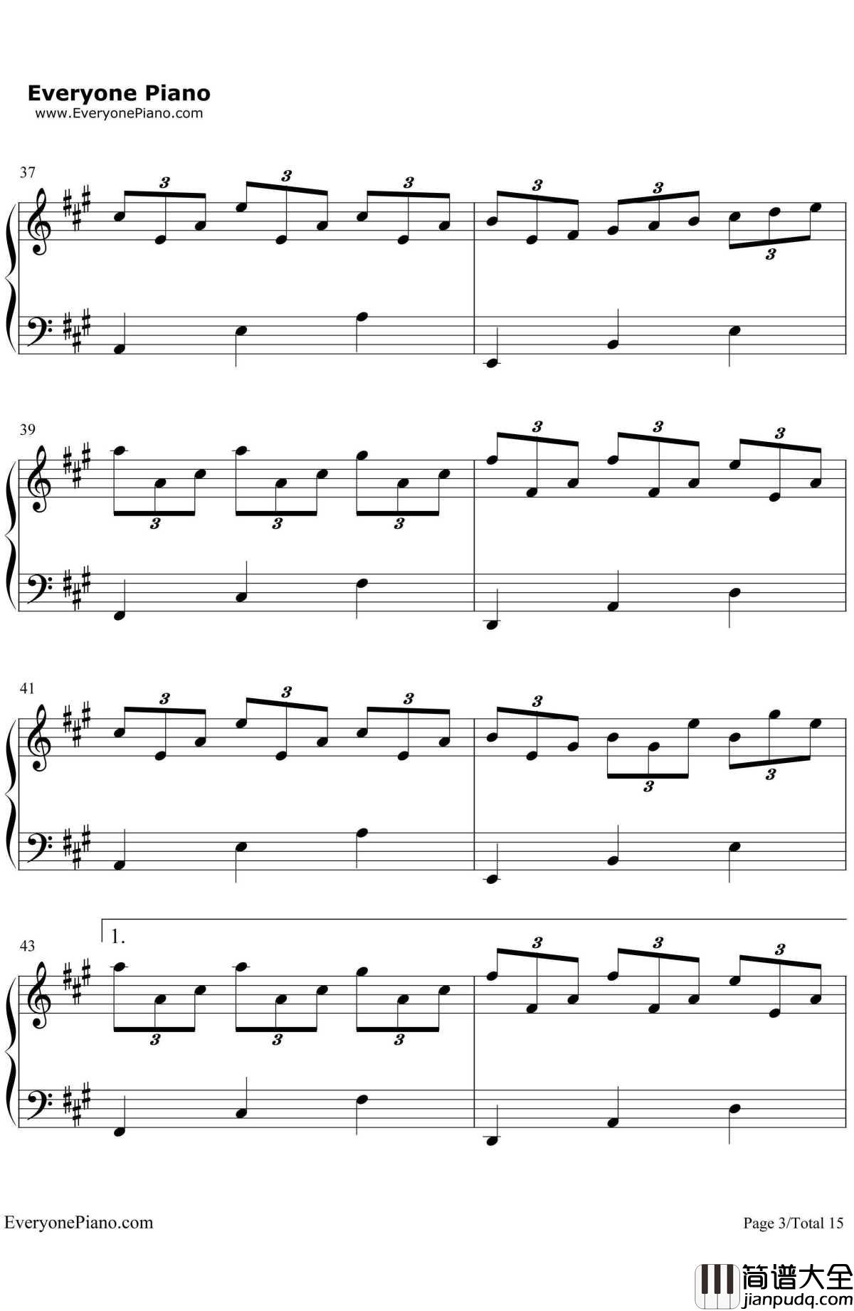 纯白钢琴谱_V.K克_Deemo游戏音乐