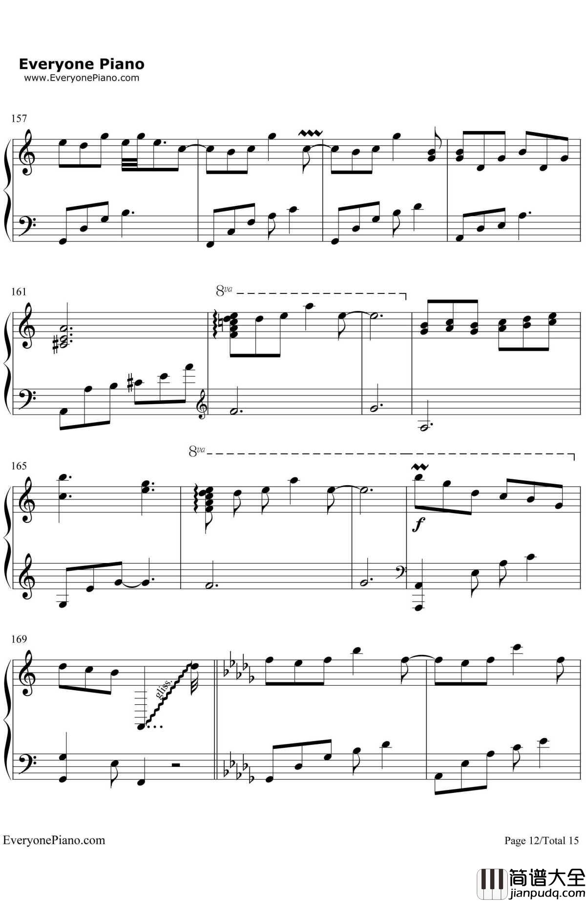 纯白钢琴谱_V.K克_Deemo游戏音乐