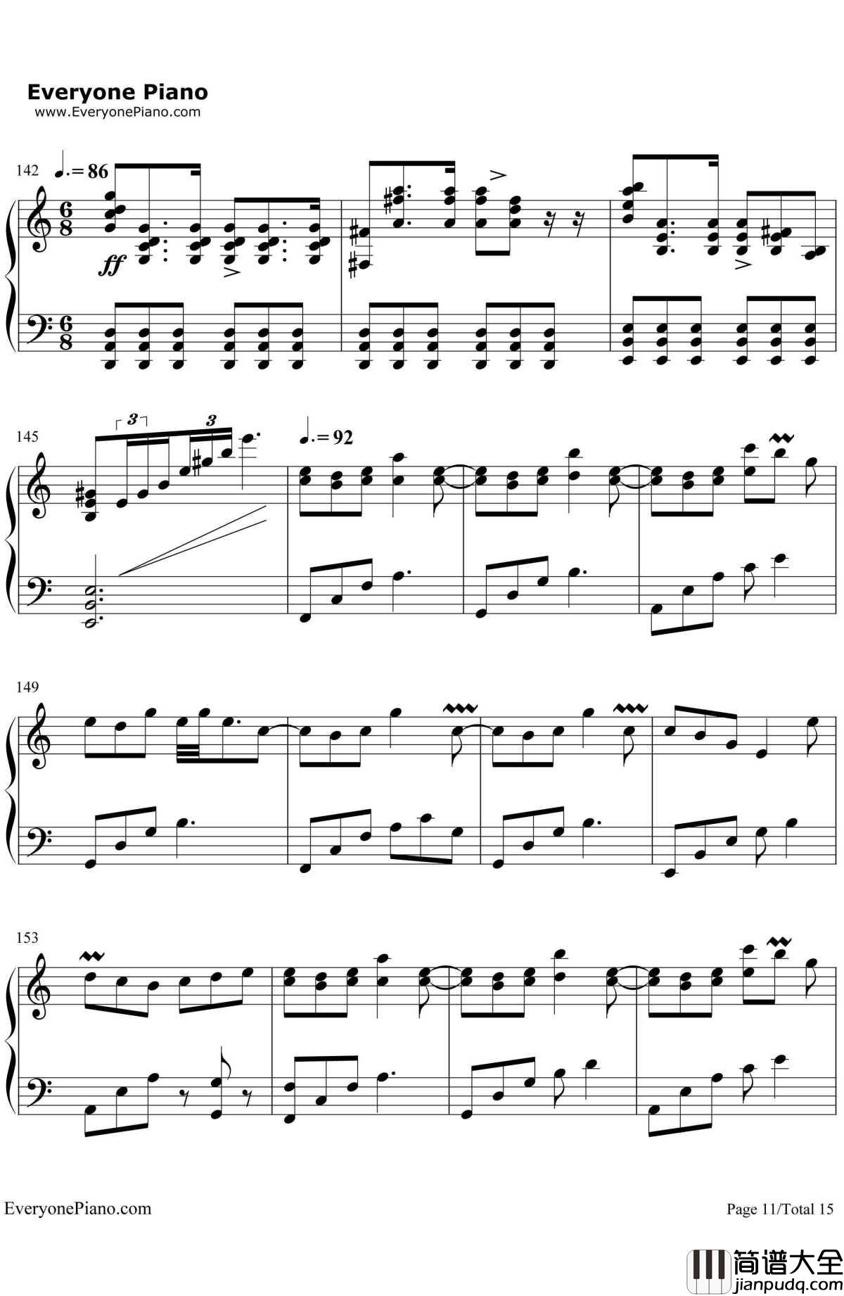 纯白钢琴谱_V.K克_Deemo游戏音乐